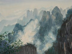 Tao Yu Impressionist Original Oil On Canvas "Tai Hang Yun Ling II"