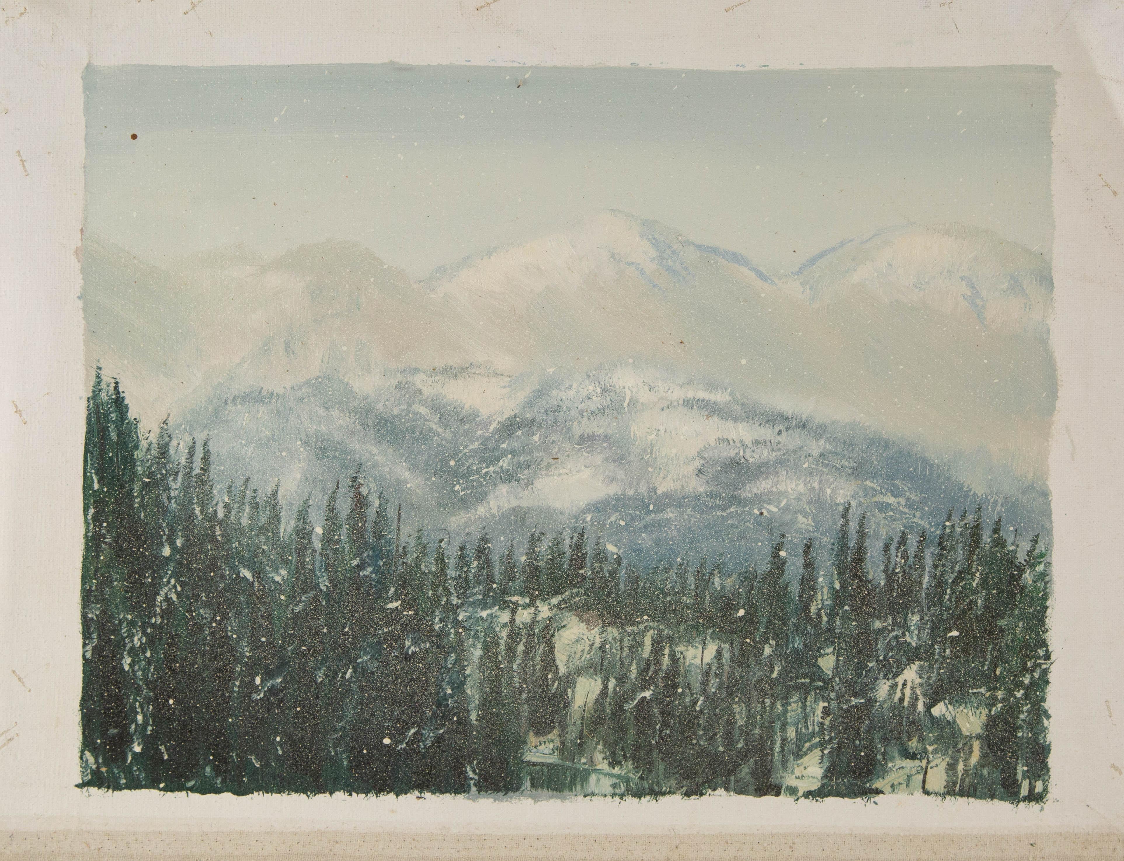 Tao Yu Landscape Original Oil On Canvas 