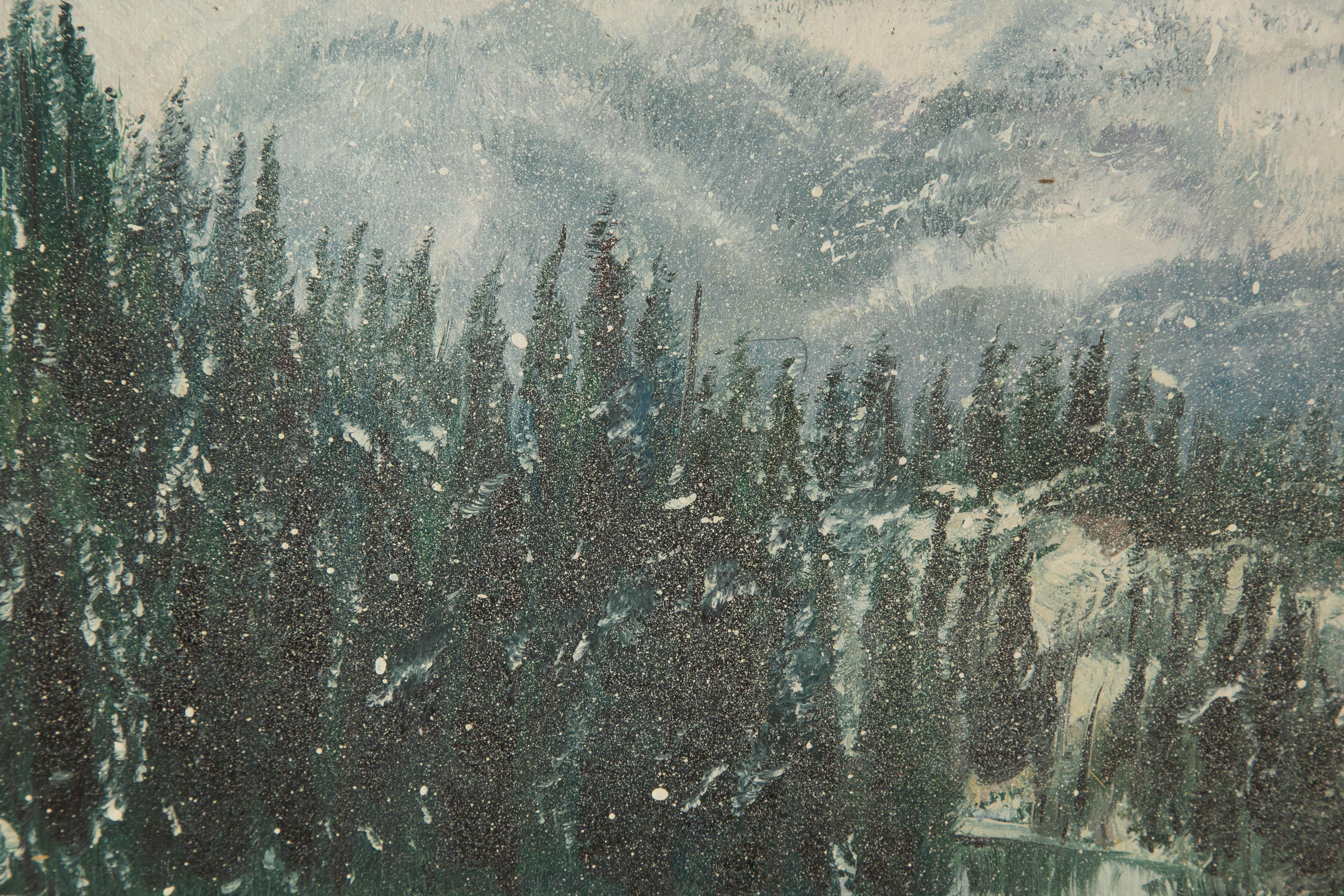 Tao Yu Landscape Original Oil On Canvas 