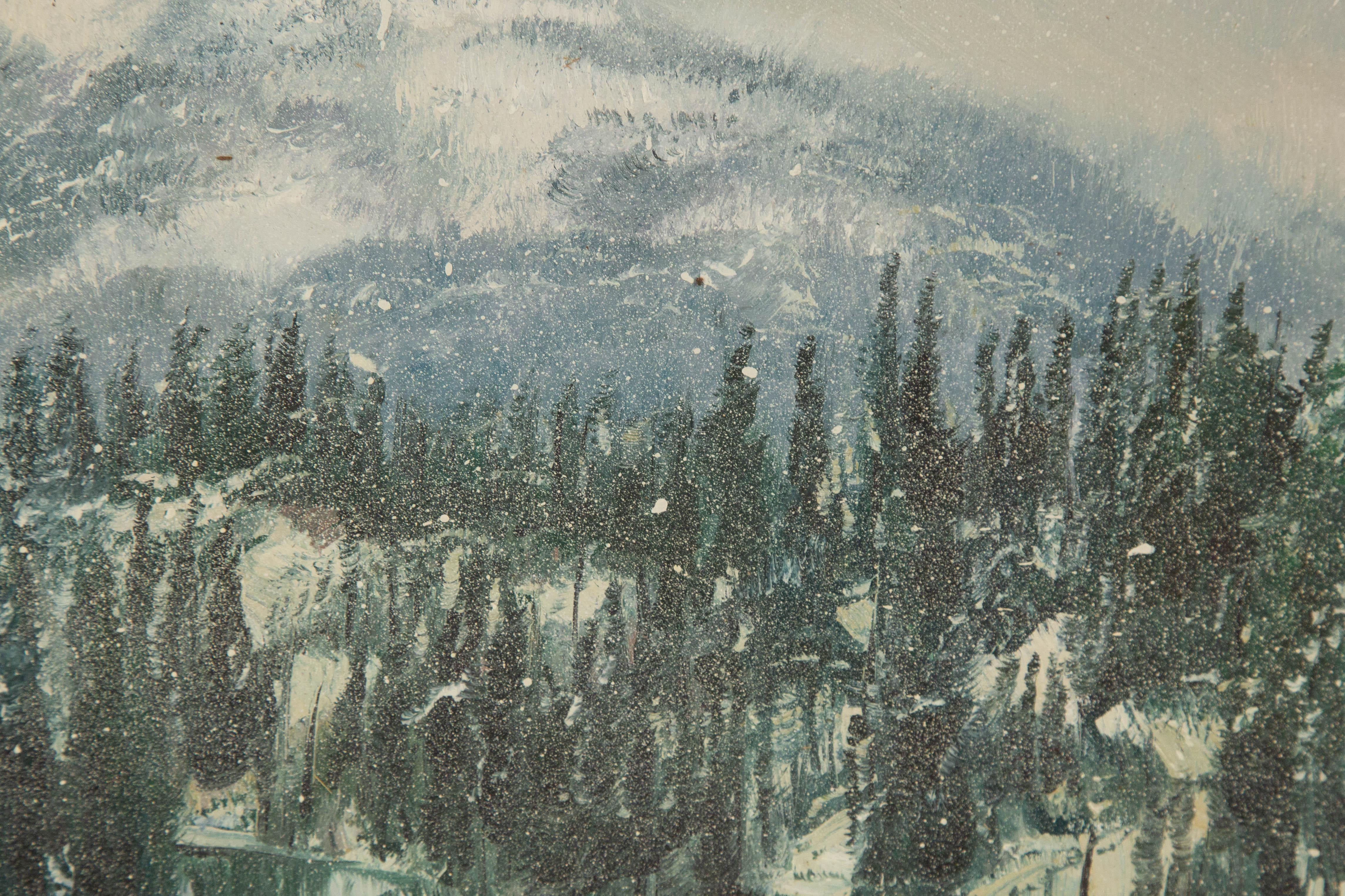 Tao Yu Landscape Original Oil On Canvas 