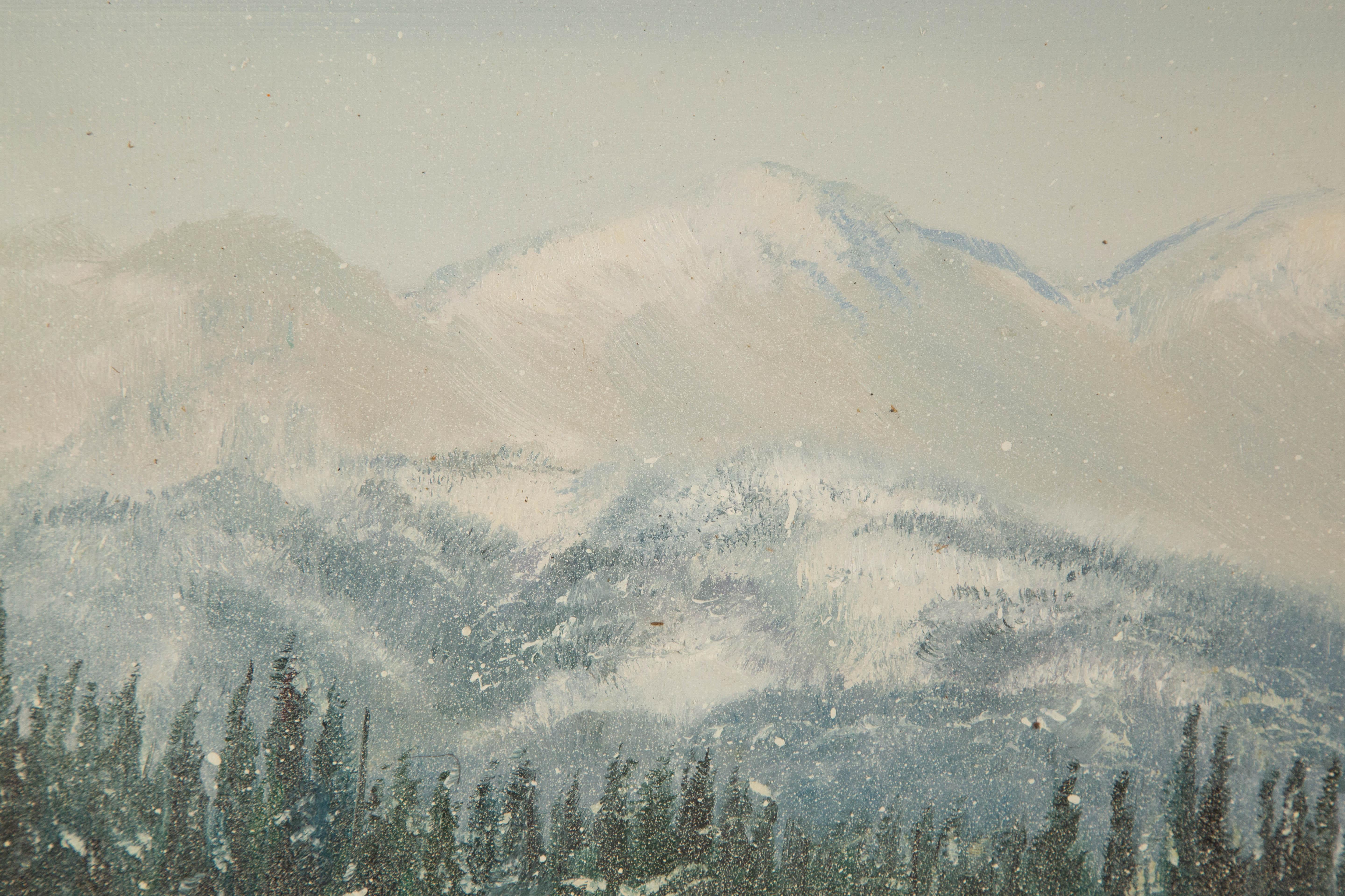 Tao Yu Landscape Original Oil On Canvas 