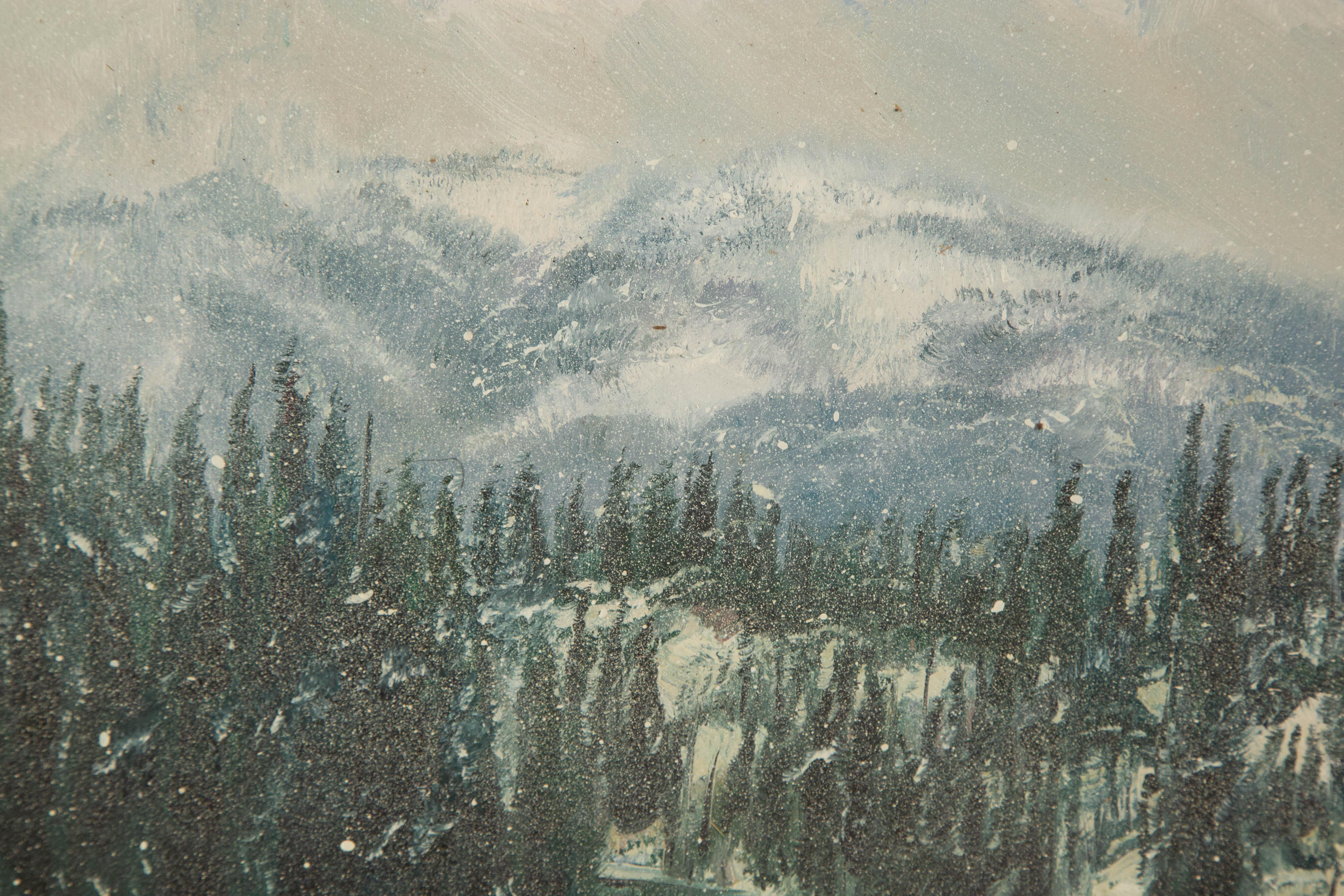 Tao Yu Landscape Original Oil On Canvas 