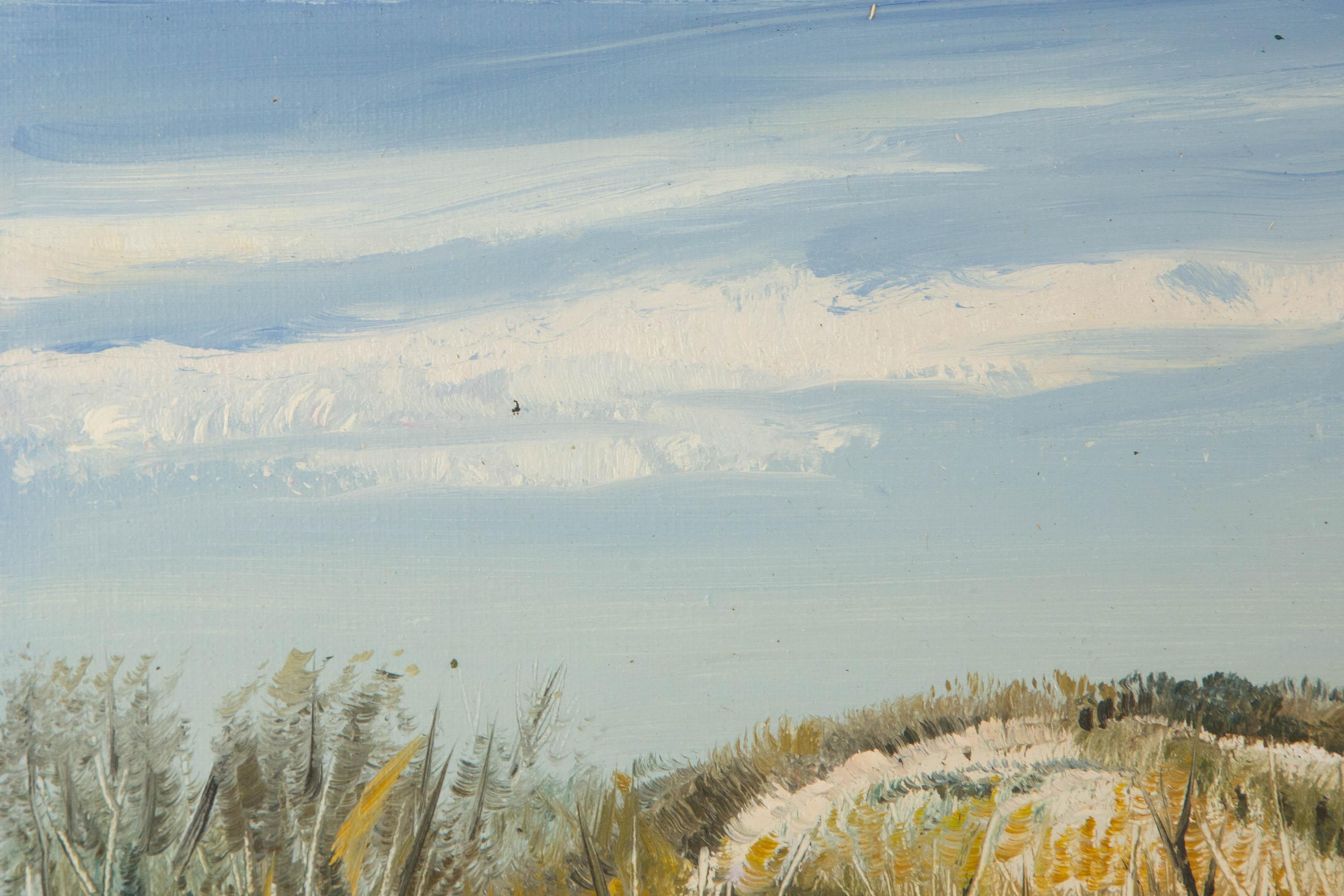Tao Yu Landschaft Original Öl auf Leinwand 
