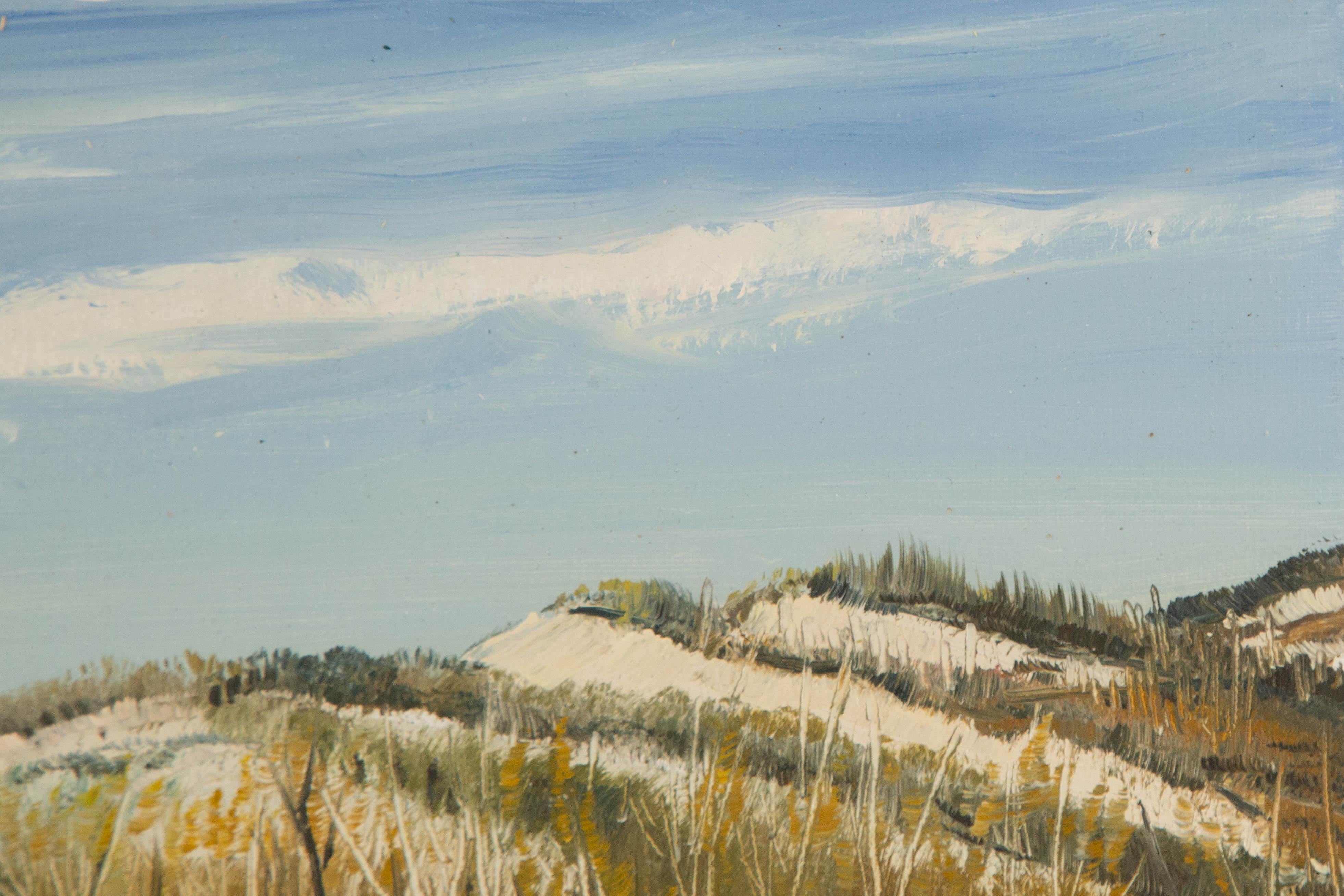 Tao Yu Landschaft Original Öl auf Leinwand 