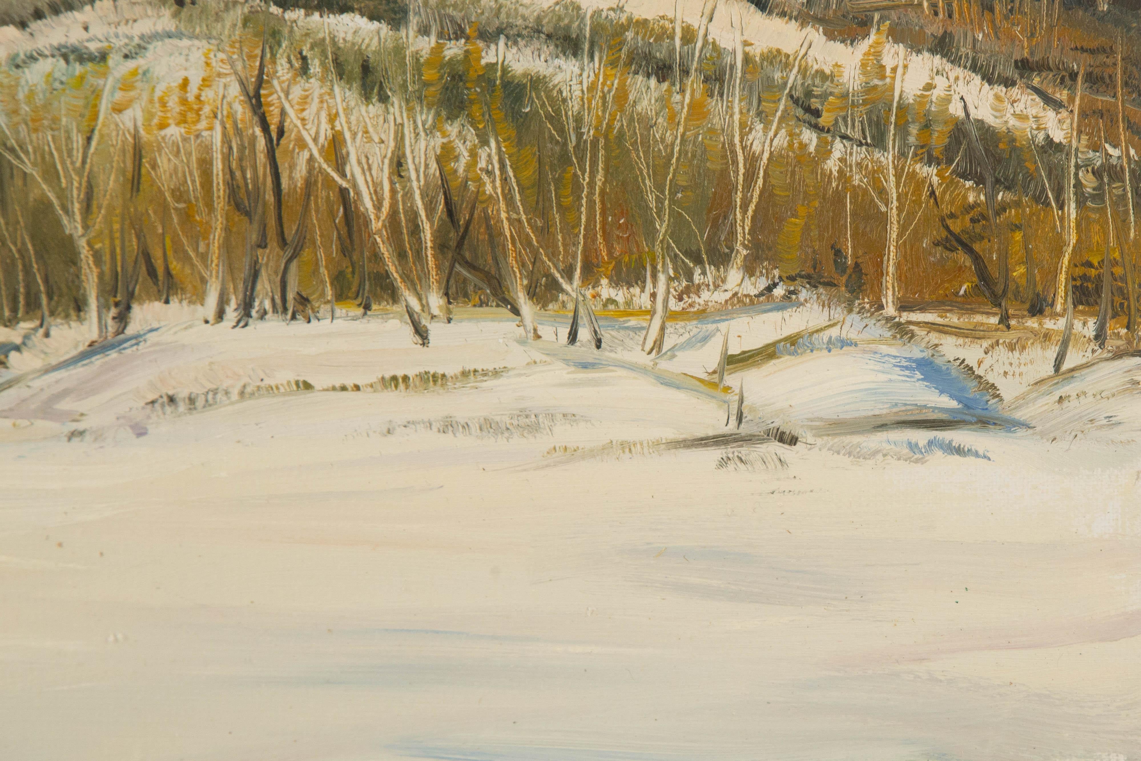 Tao Yu Landschaft Original Öl auf Leinwand 