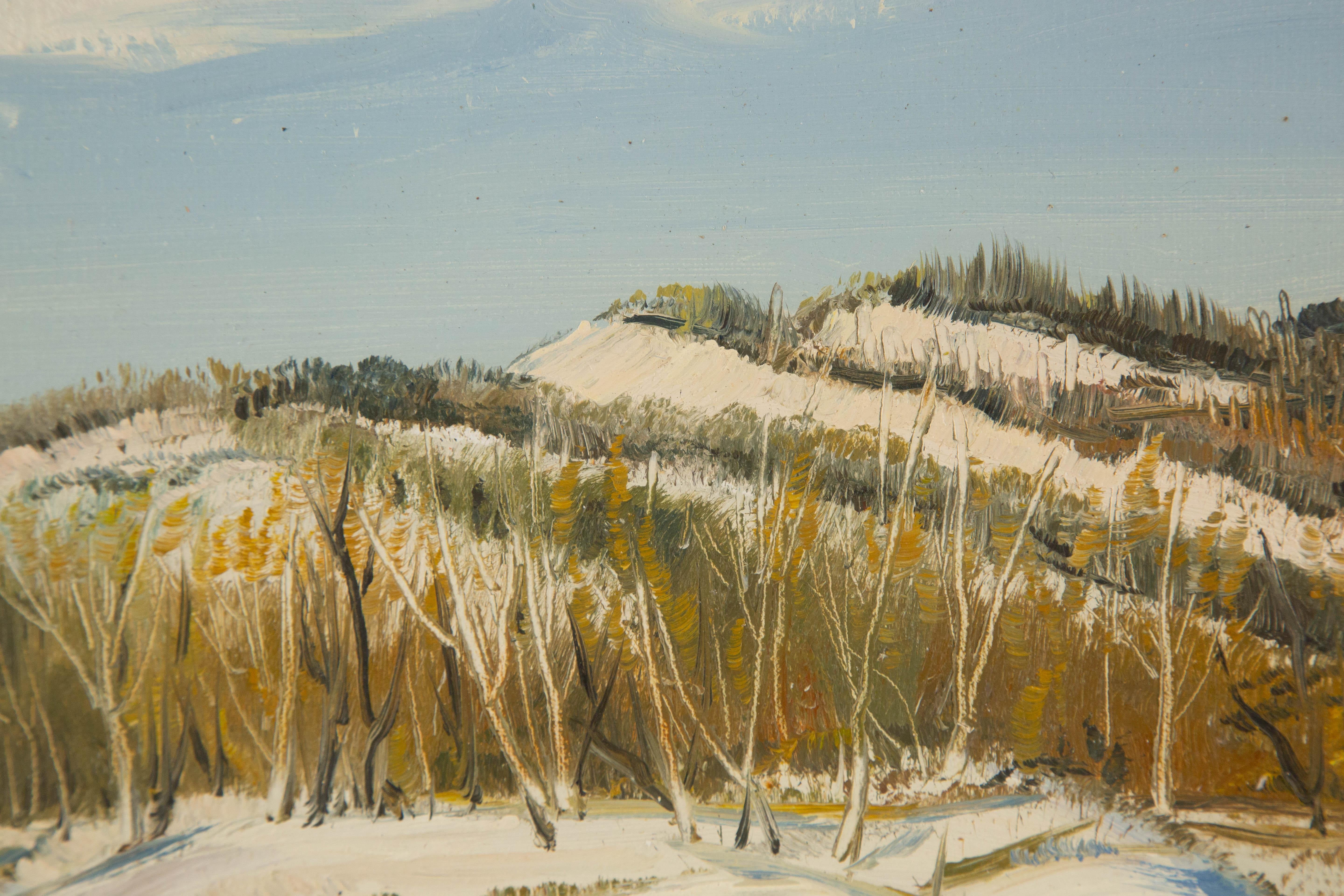 Tao Yu Landschaft Original Öl auf Leinwand 