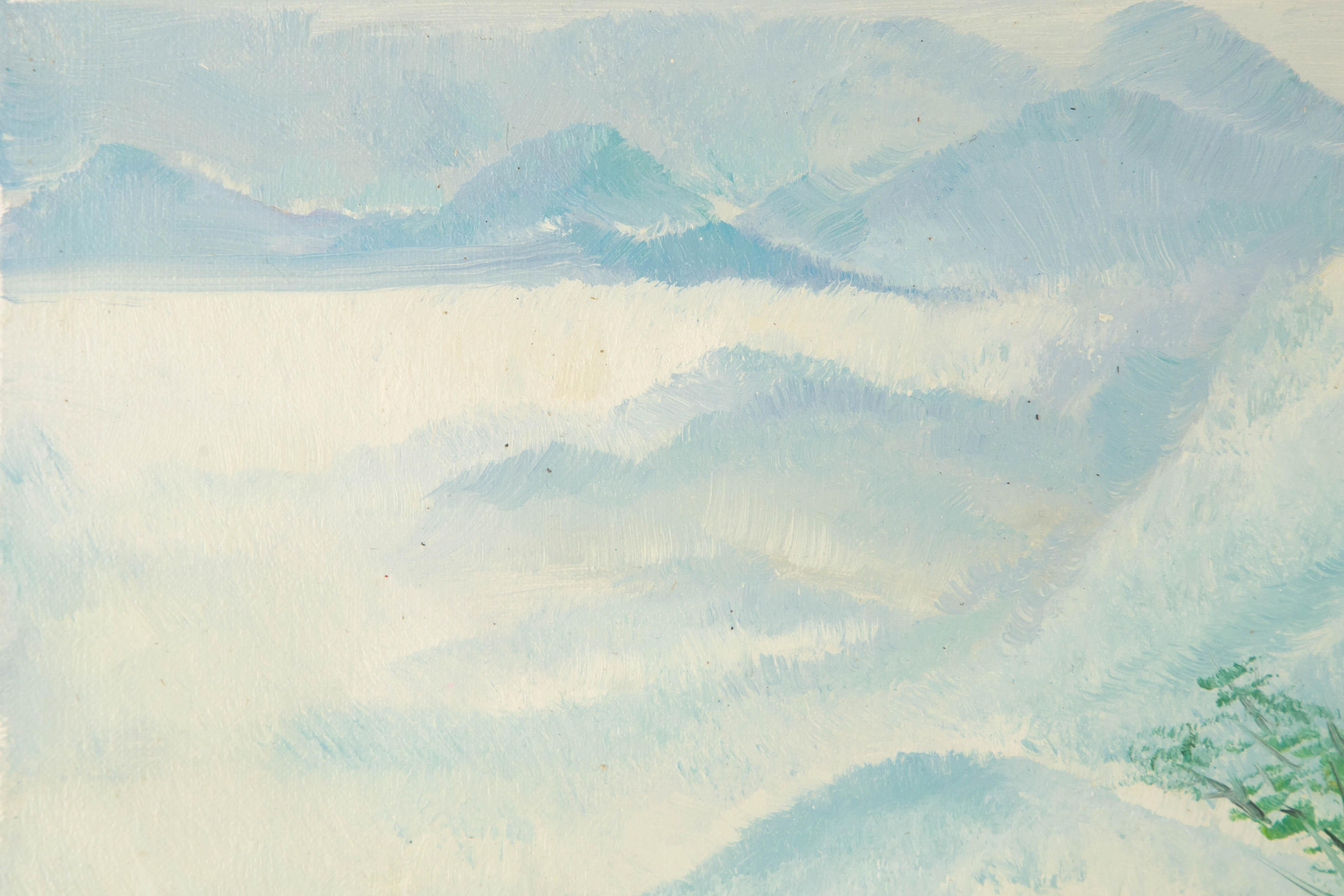 Tao Yu Landscape Original Oil On Canvas 