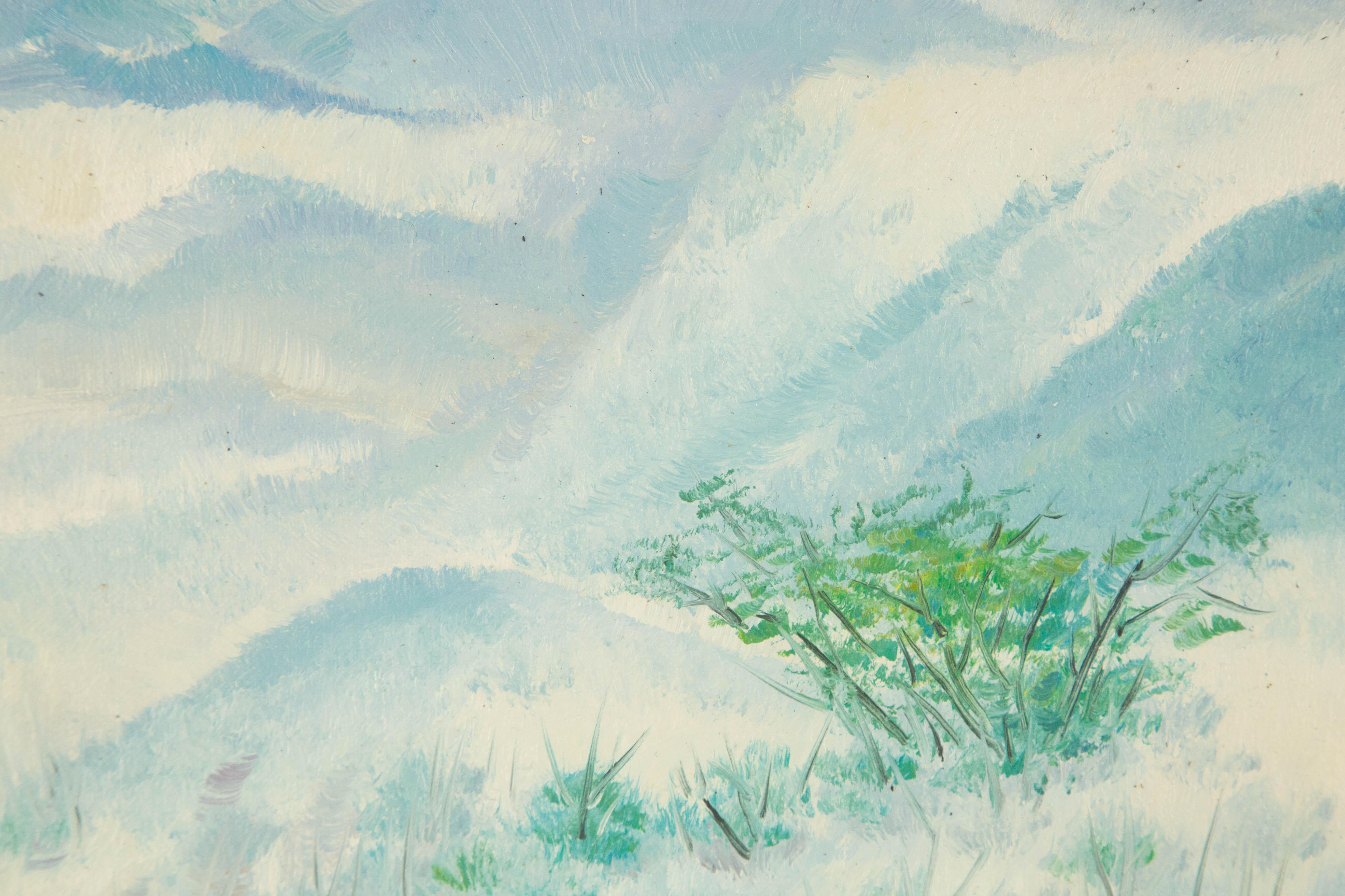 Tao Yu Landscape Original Oil On Canvas 