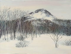 Tao Yu Landscape Original Oil On Canvas "First Snow on Guiji III"