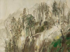 Tao Yu Landscape Original Oil On Canvas "First Snow over Mount Kuaiji"