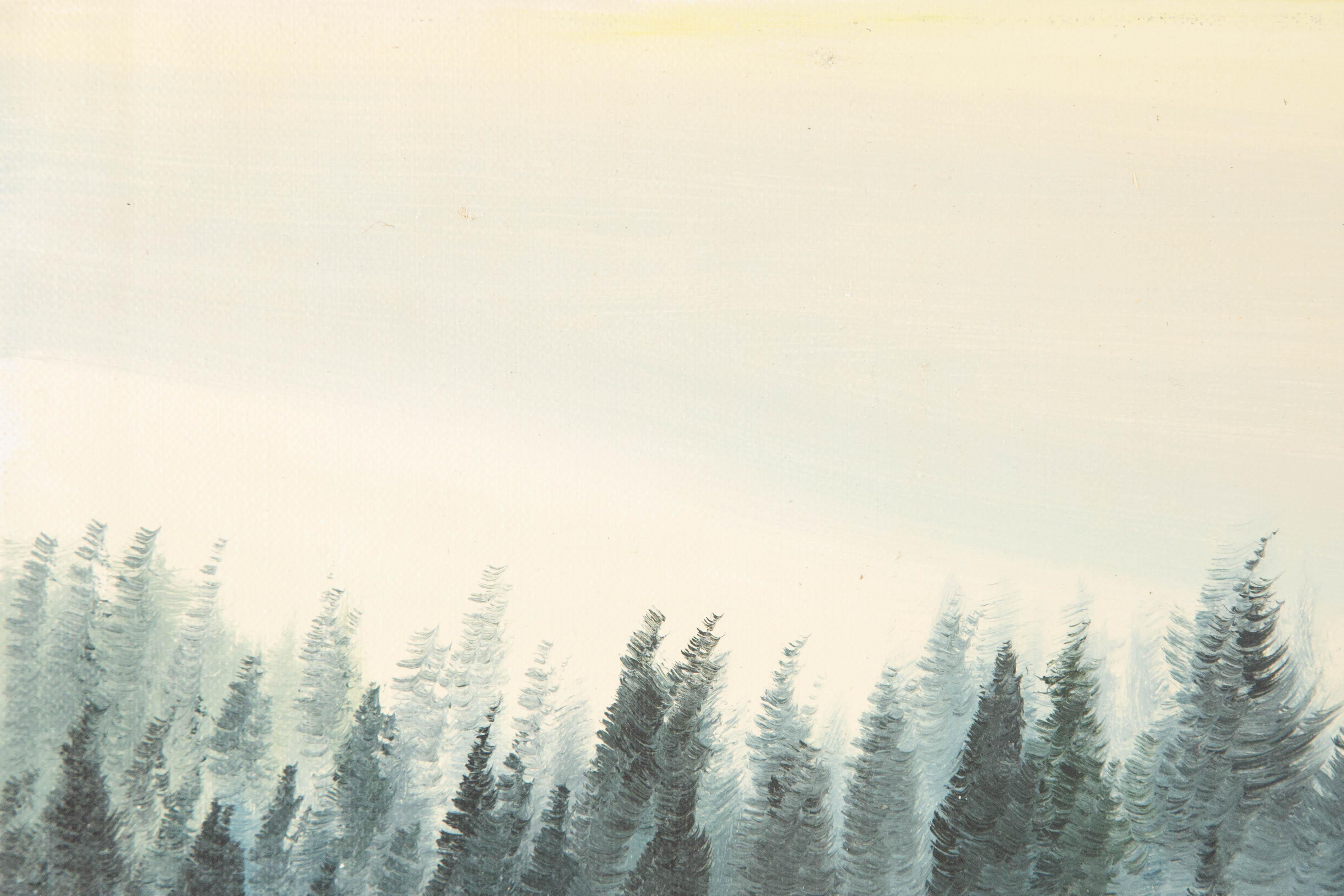 Tao Yu Landschaft Original Öl auf Leinwand 