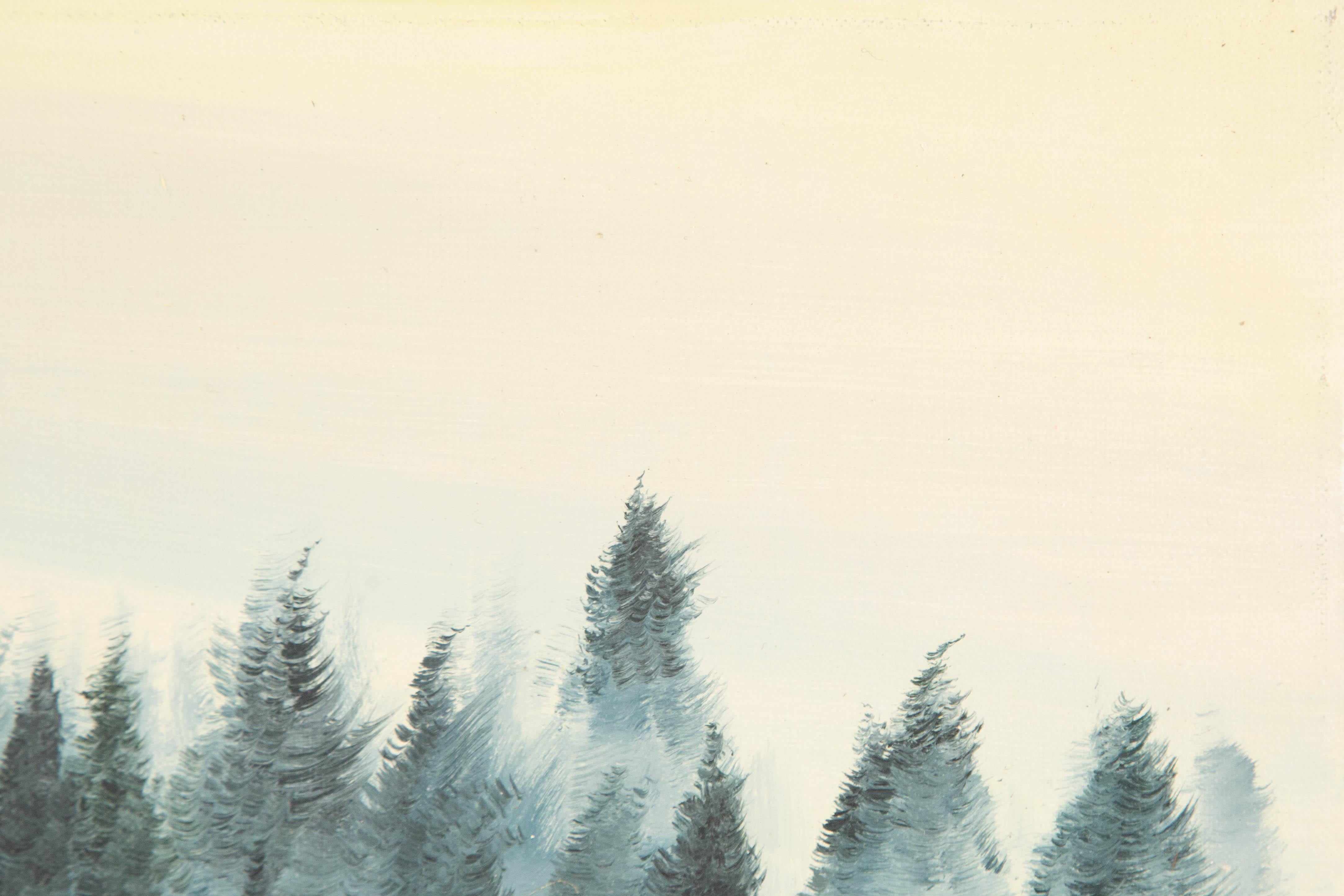 Tao Yu Landschaft Original Öl auf Leinwand 