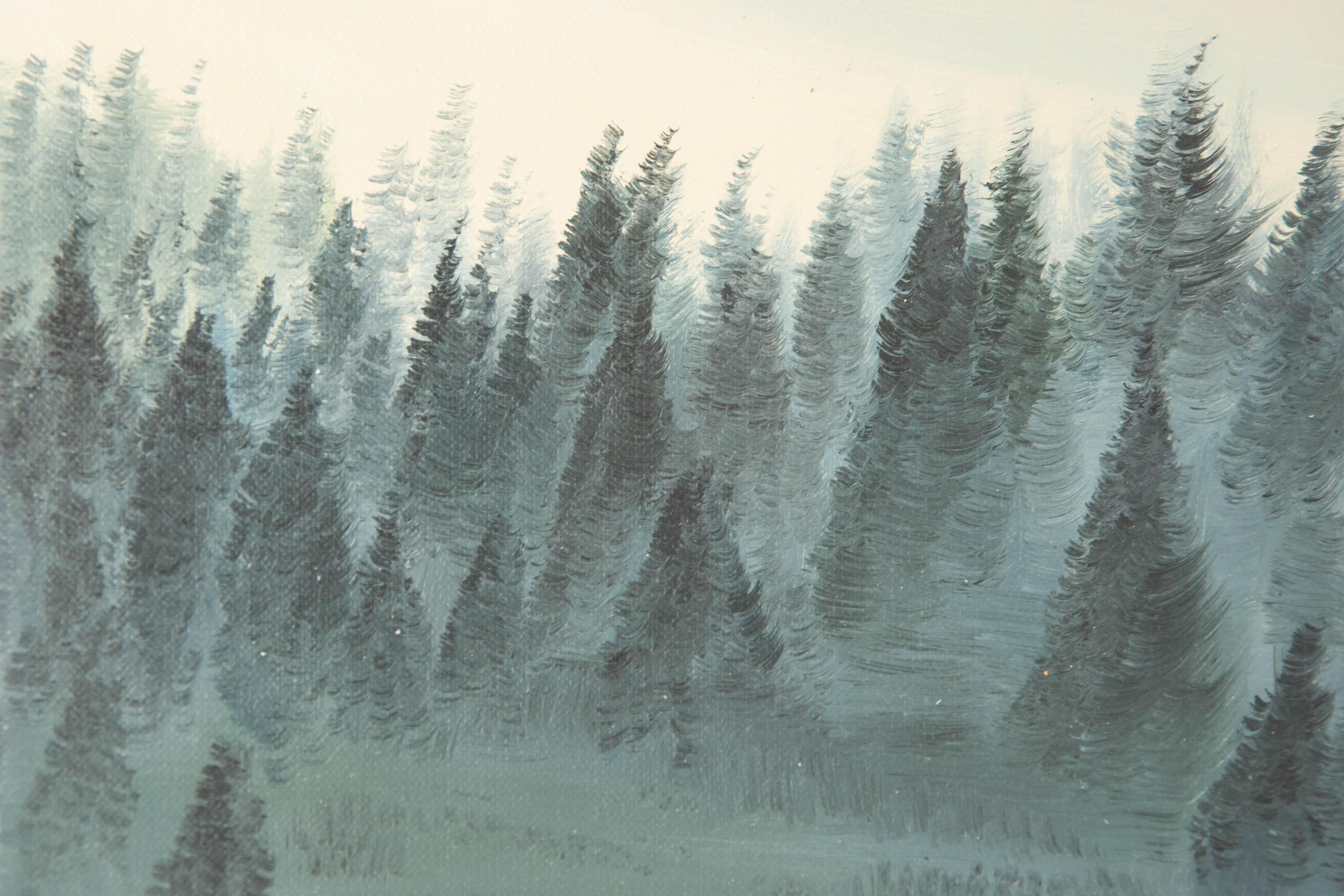 Tao Yu Landschaft Original Öl auf Leinwand 