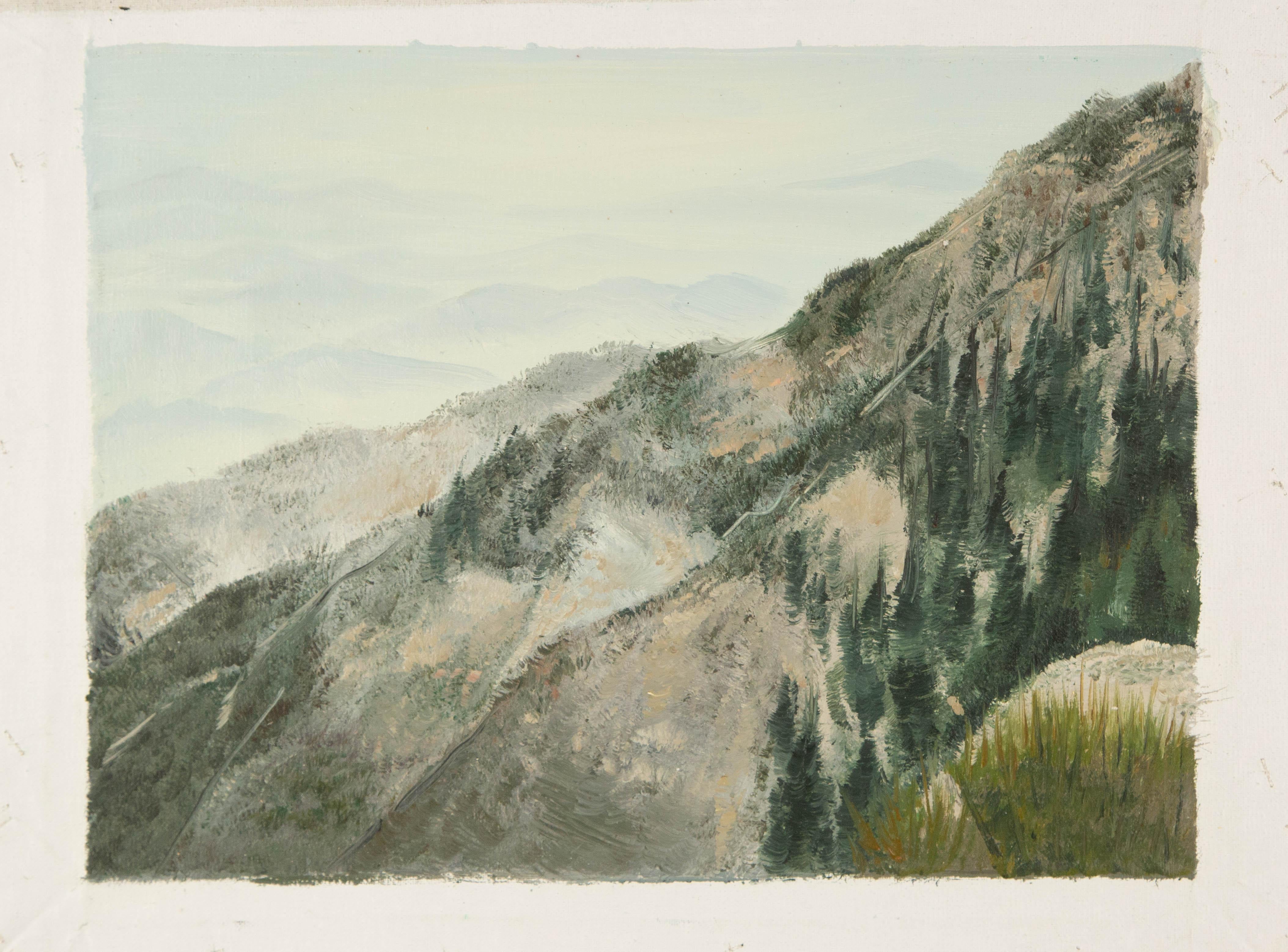 Tao Yu Landscape Original Oil On Canvas 