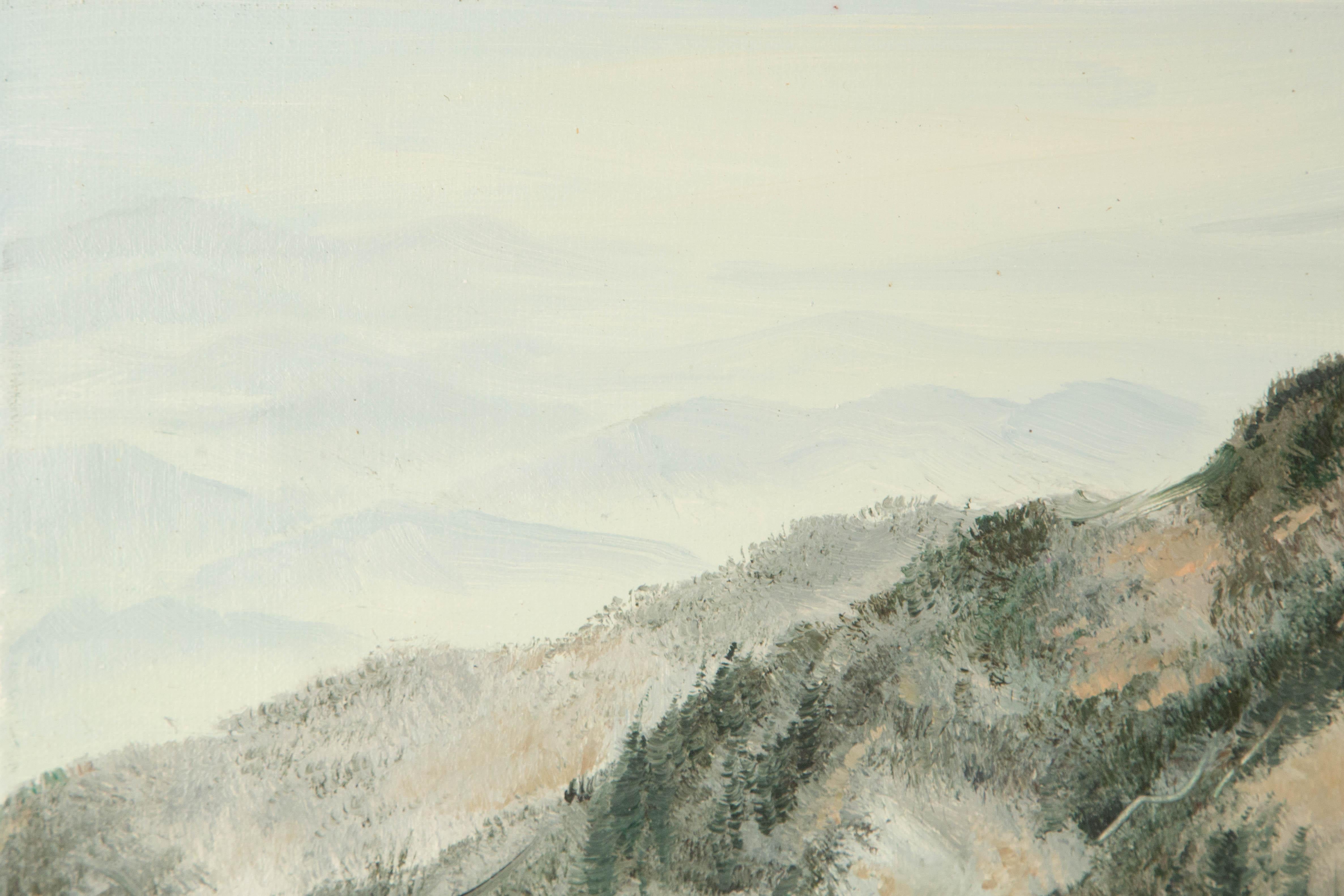 Tao Yu Landscape Original Oil On Canvas 