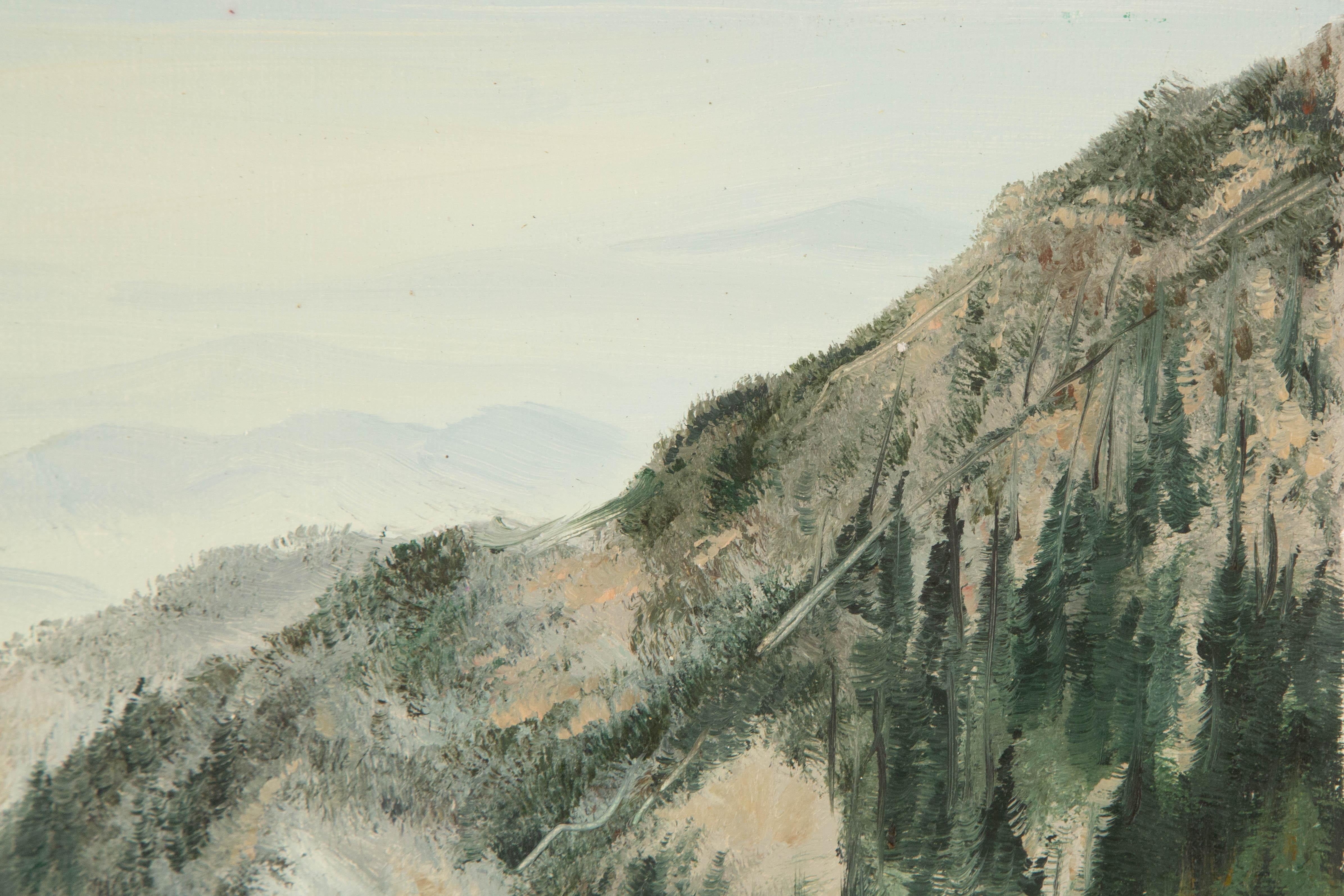 Tao Yu Landscape Original Oil On Canvas 