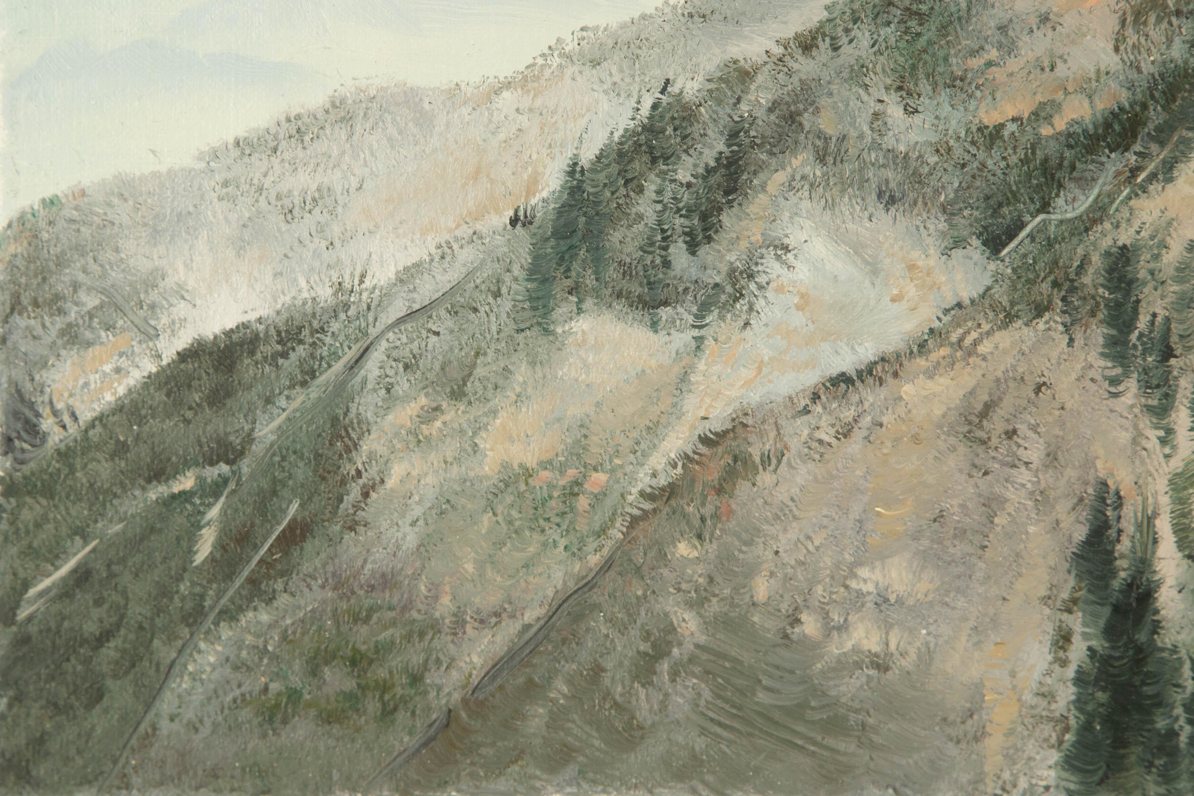 Tao Yu Landscape Original Oil On Canvas 