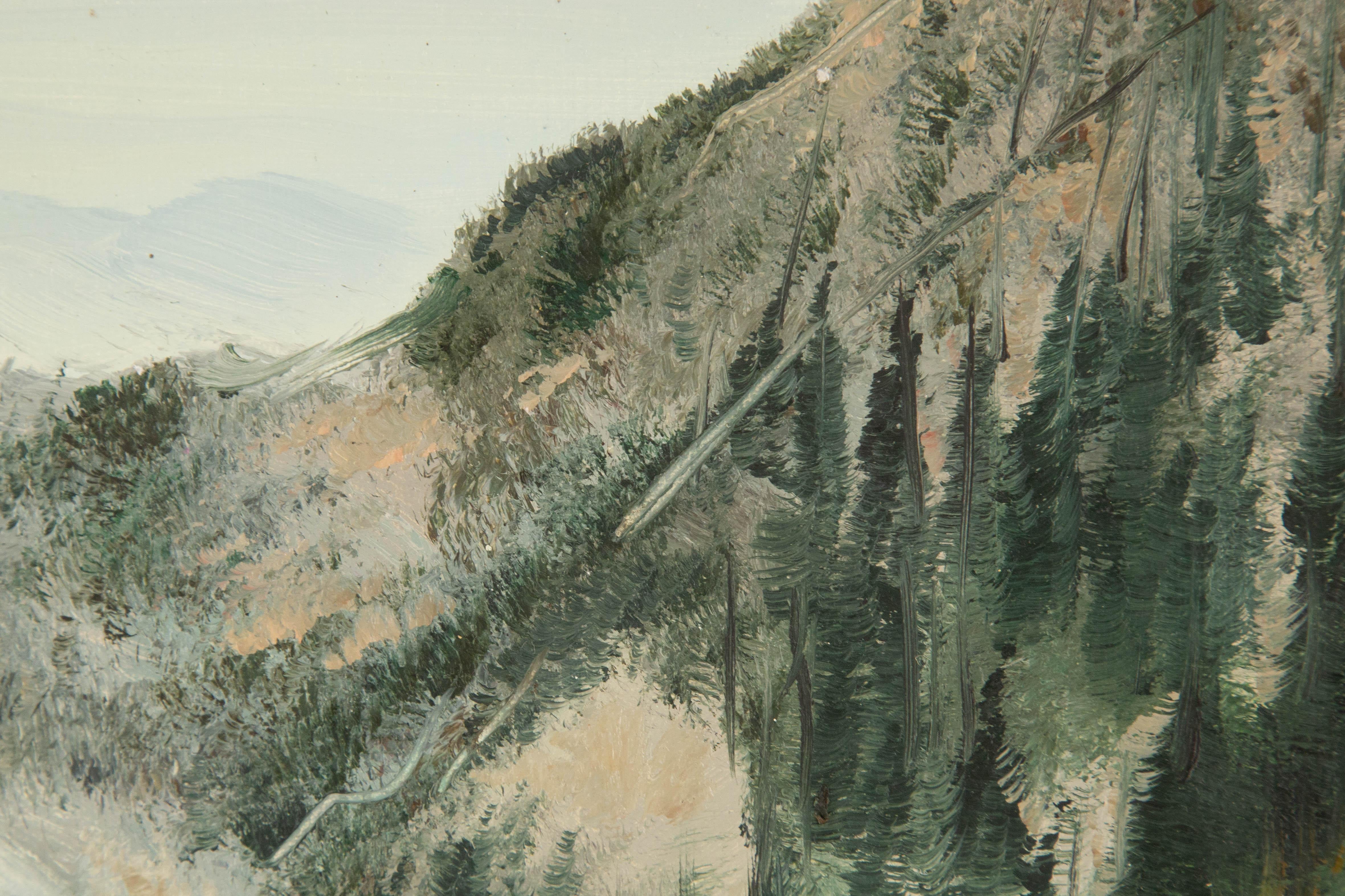 Tao Yu Landscape Original Oil On Canvas 