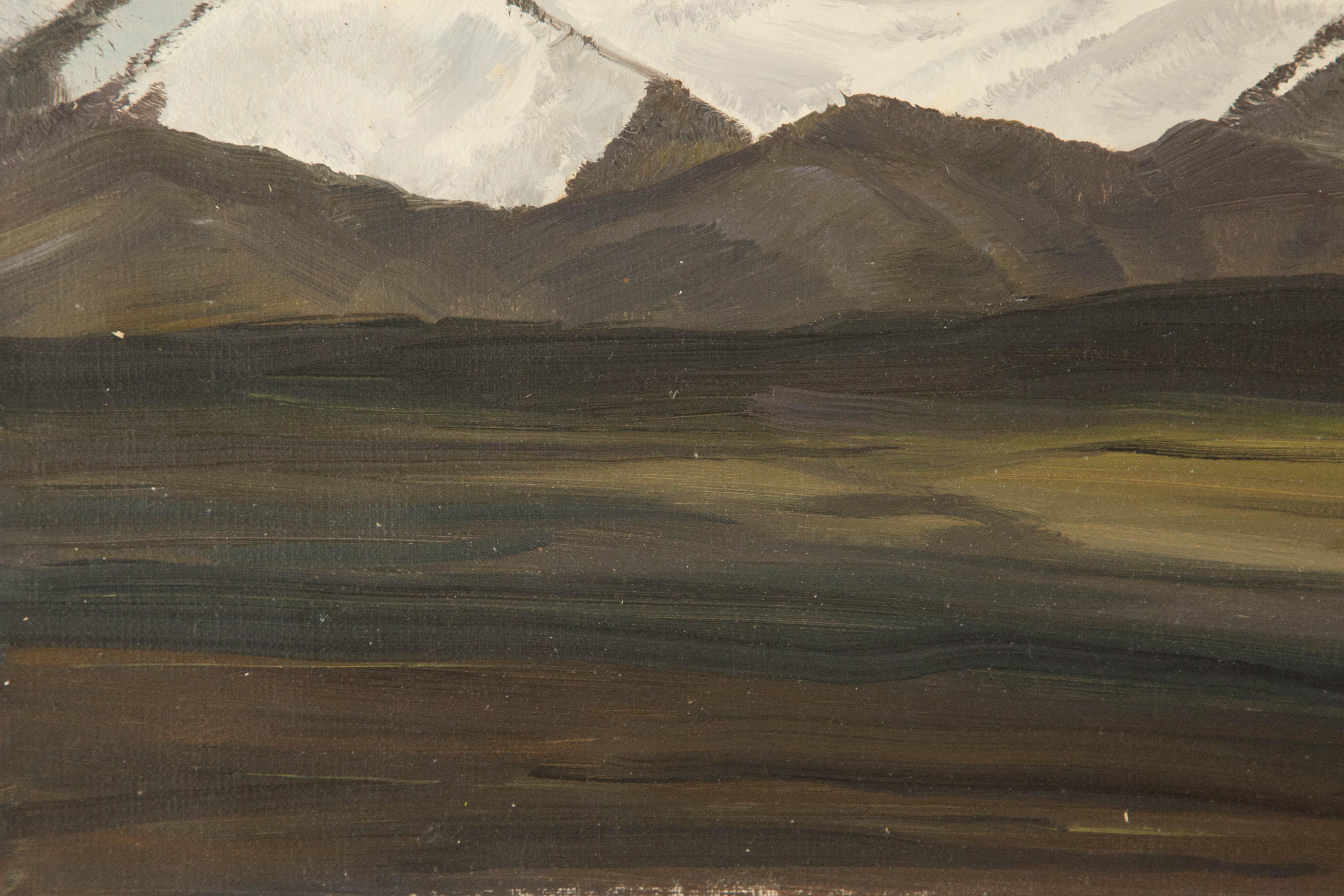 Tao Yu Landschaft Original Öl auf Leinwand 