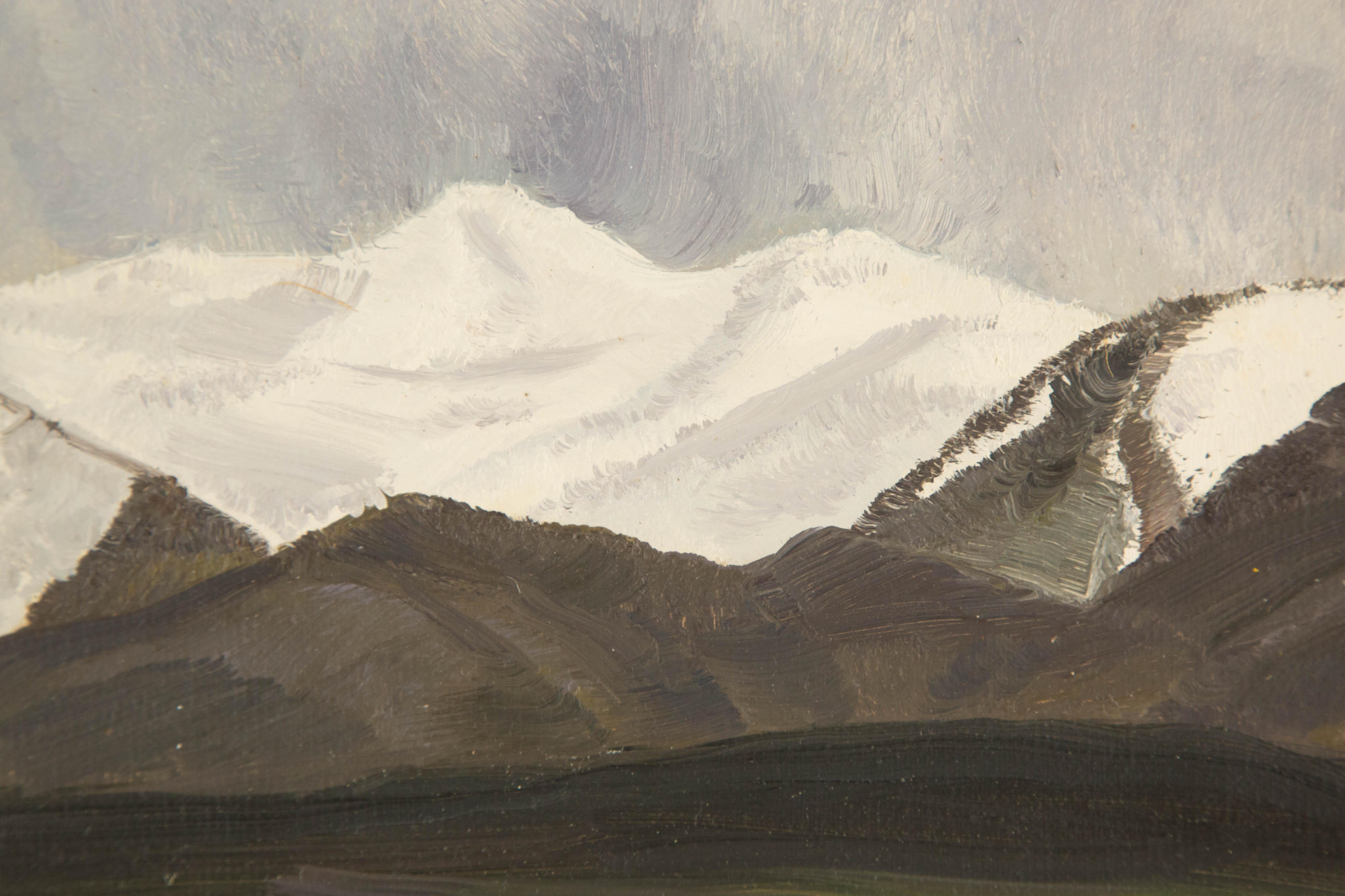 Tao Yu Landschaft Original Öl auf Leinwand 