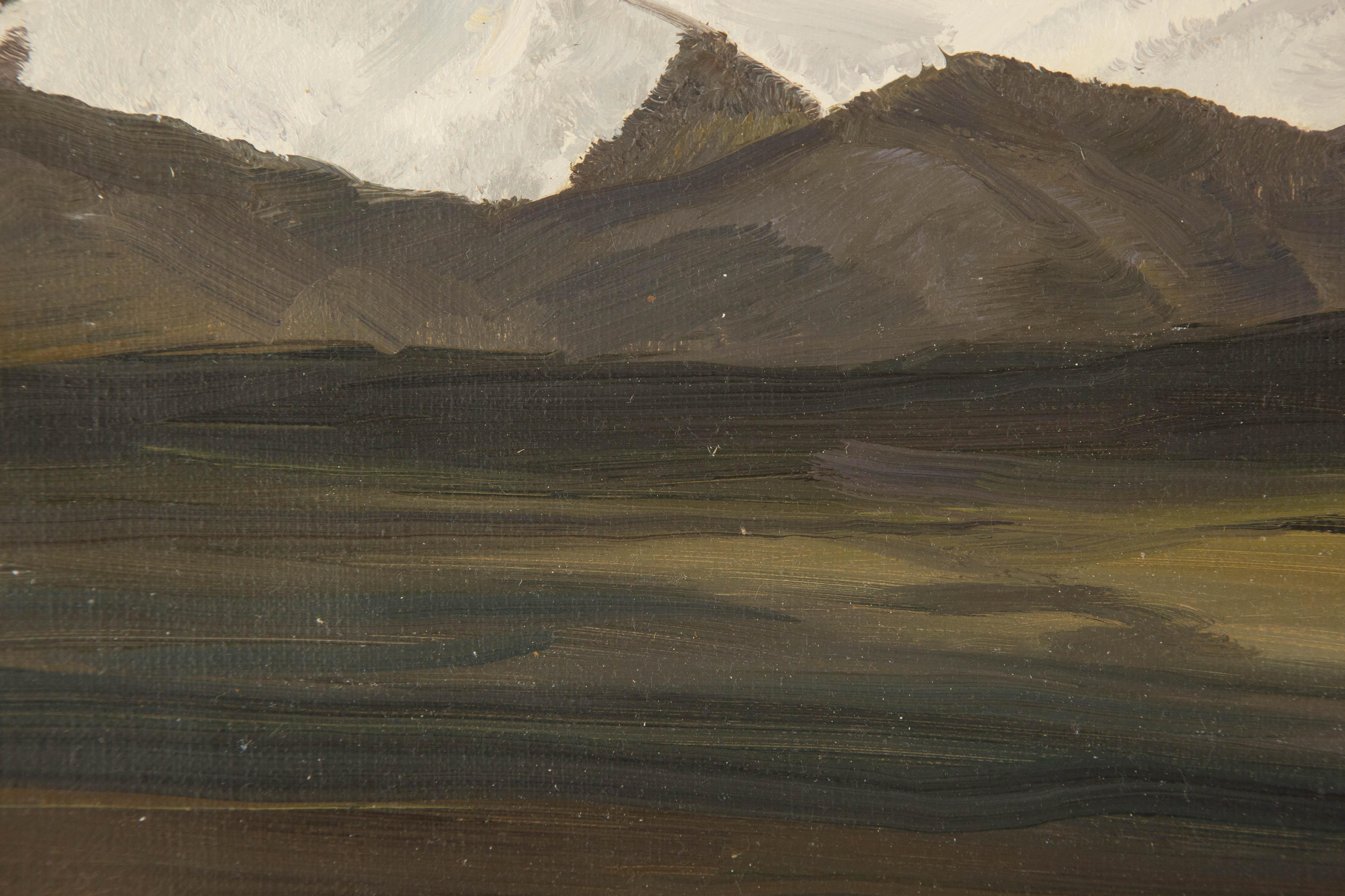 Tao Yu Landschaft Original Öl auf Leinwand 