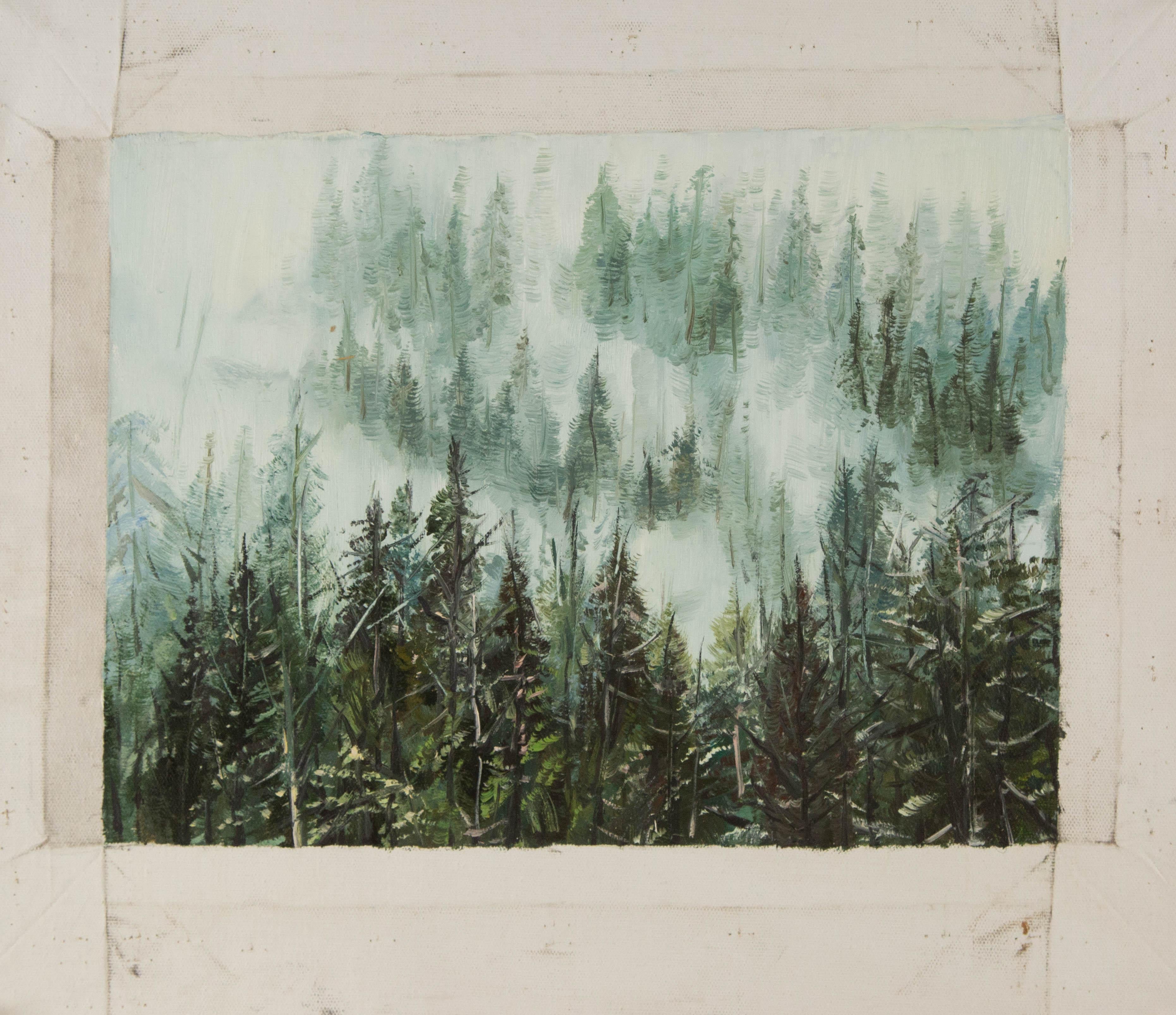 Tao Yu Landschaft Original Öl auf Leinwand 