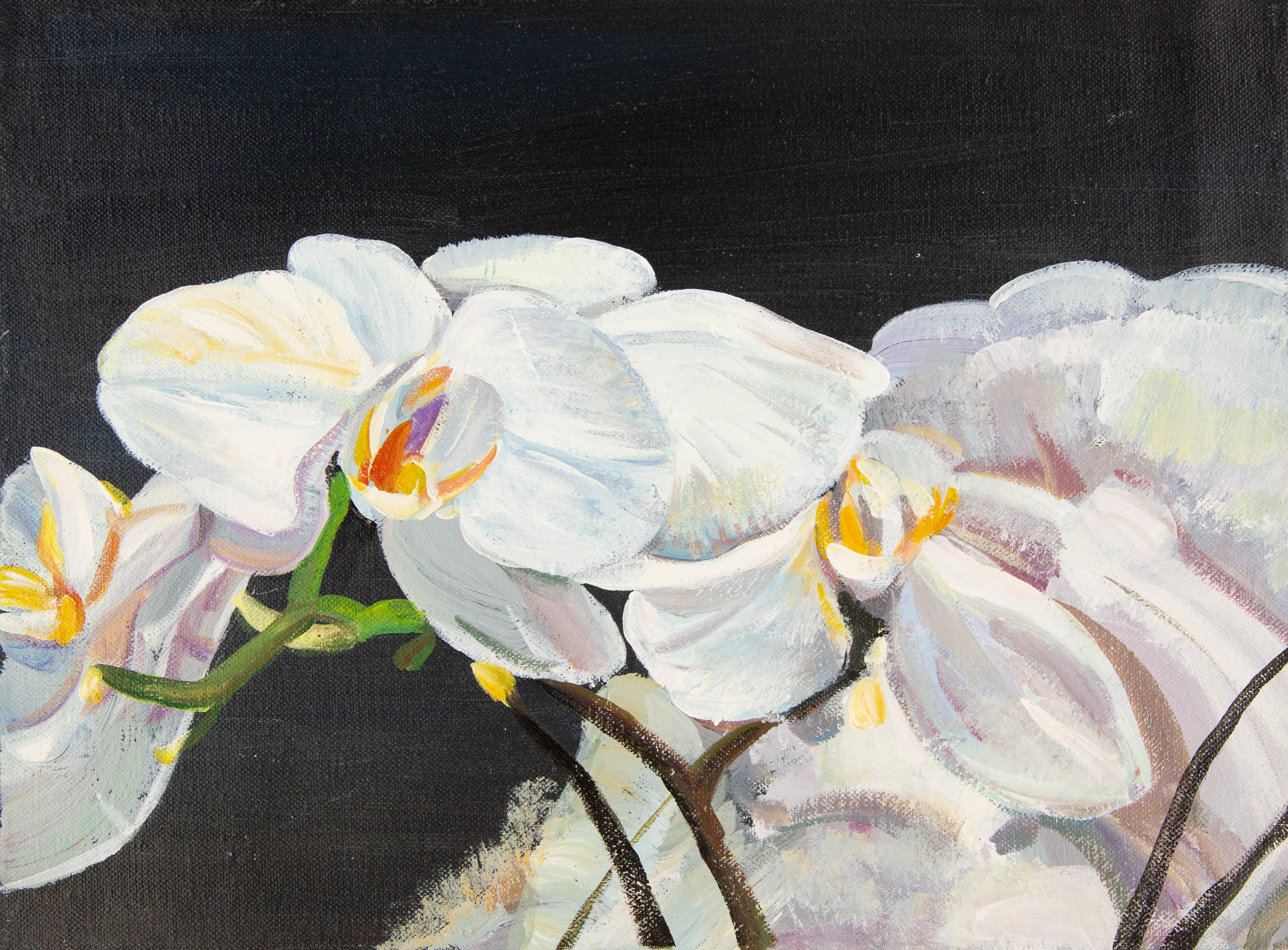 Tao Yu Stillleben, Original Öl auf Leinwand, „Midsummer No.4“, Tao Yu
