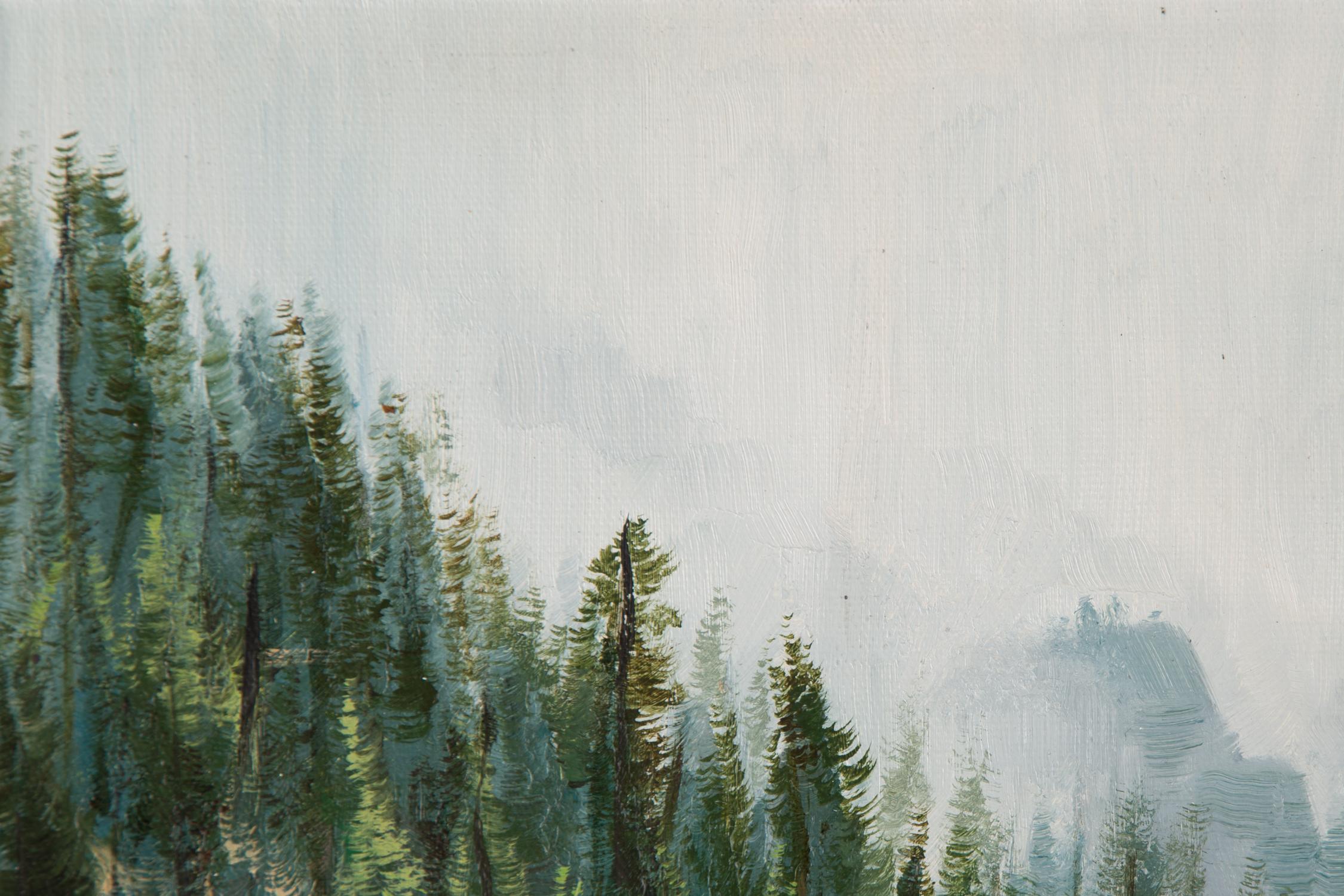 Tao Yu Landschaft, Original-Ölgemälde „Herbst Ginkgo II“, Tao Yu im Angebot 1