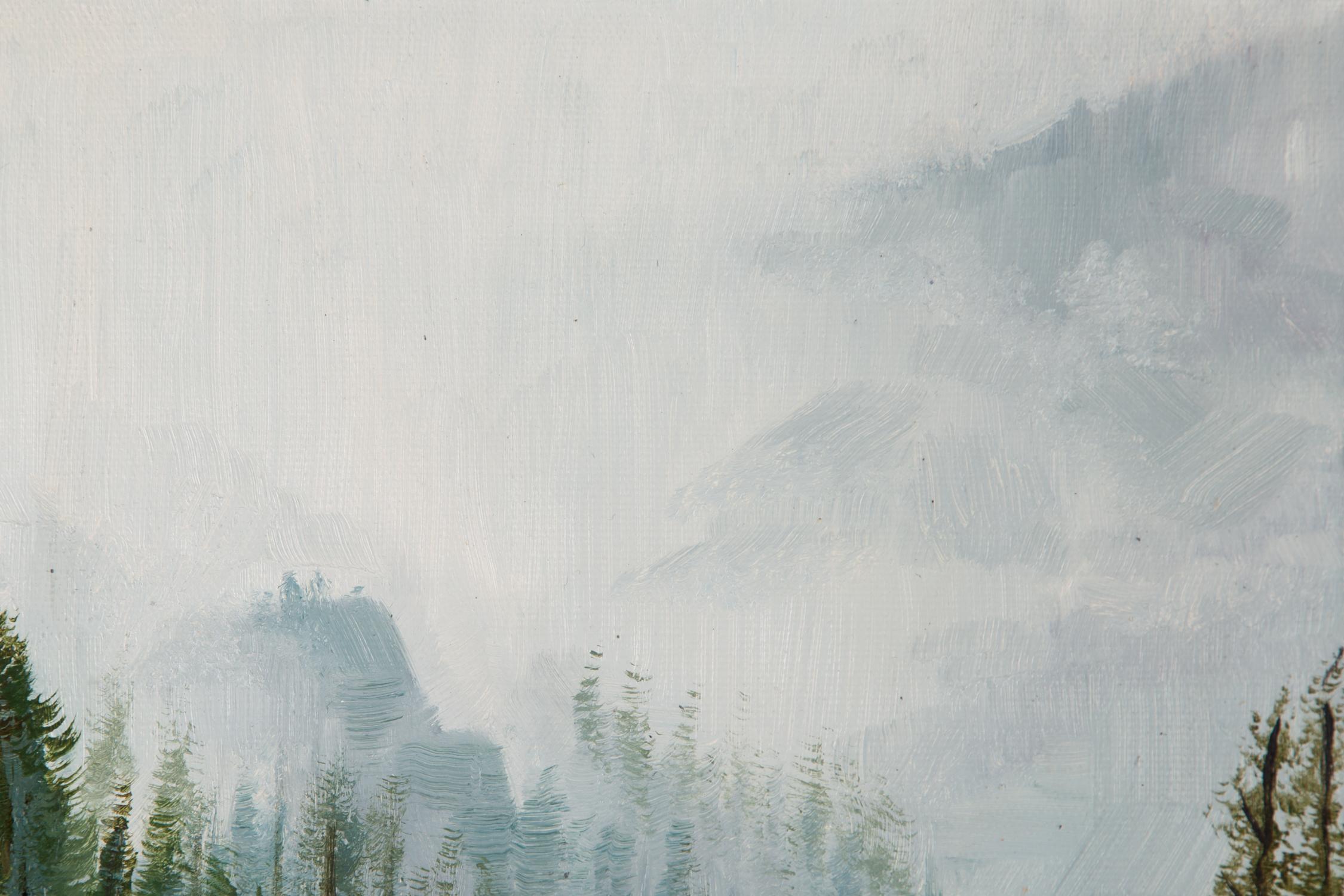 Tao Yu Landschaft, Original-Ölgemälde „Herbst Ginkgo II“, Tao Yu im Angebot 2