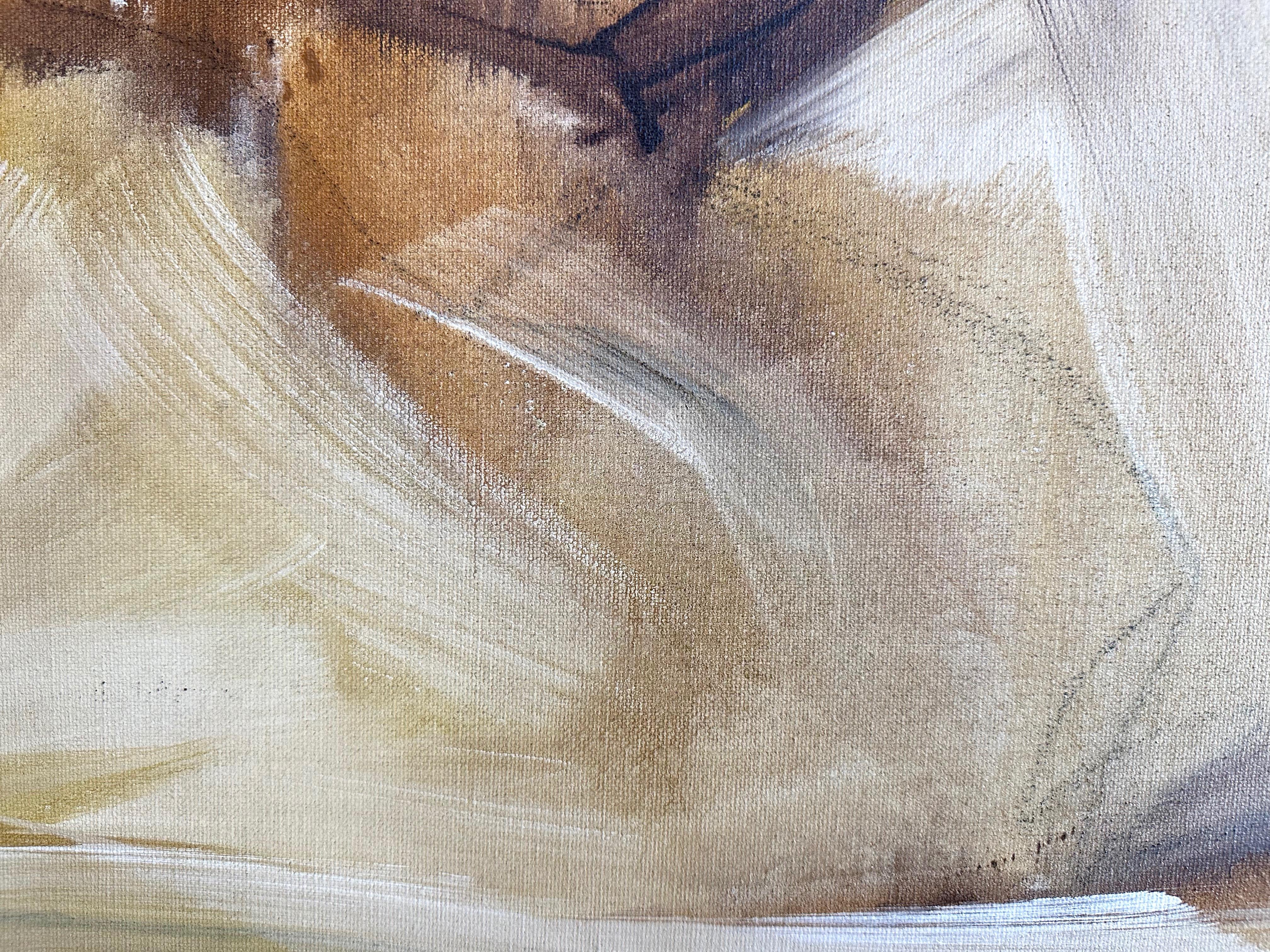 TaoGaea (Eddie Powell), “Mountains”, Large Expressionist Oil Painting, 1970 5