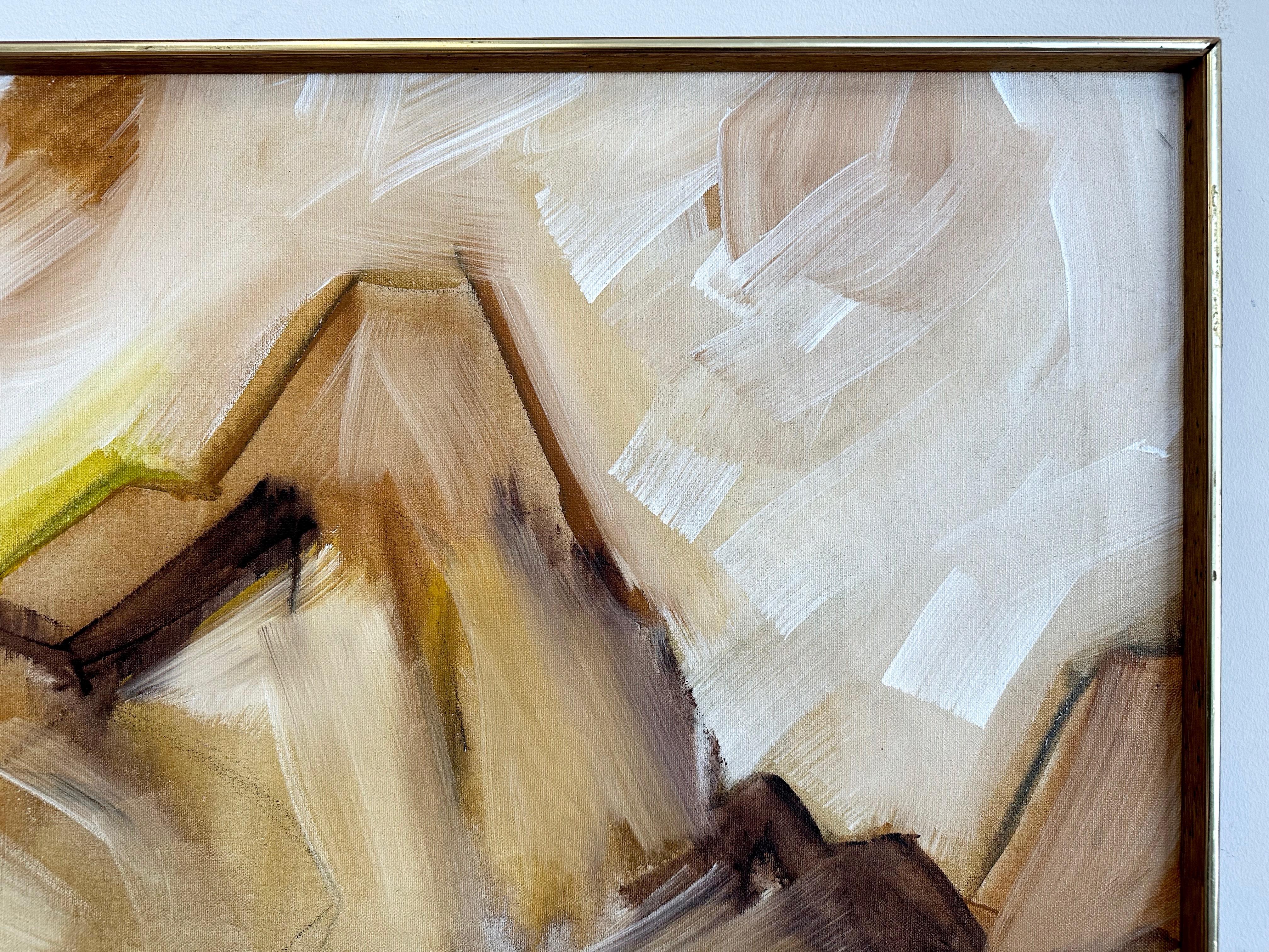 TaoGaea (Eddie Powell), “Mountains”, Large Expressionist Oil Painting, 1970 In Good Condition In San Francisco, CA