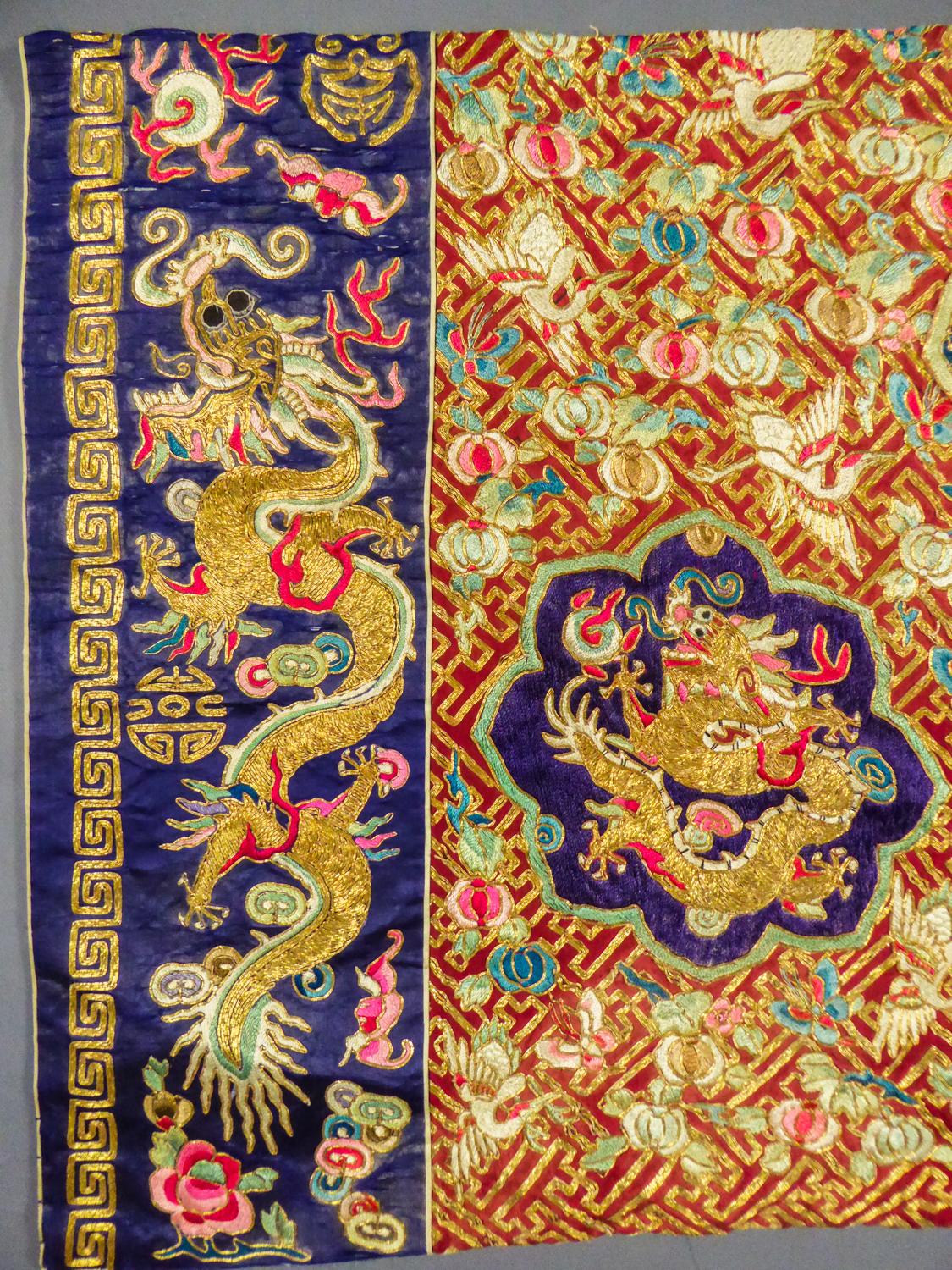 Taoist Chinese Ceremonial Golden Embroidered Coat - China Winter 1874 5