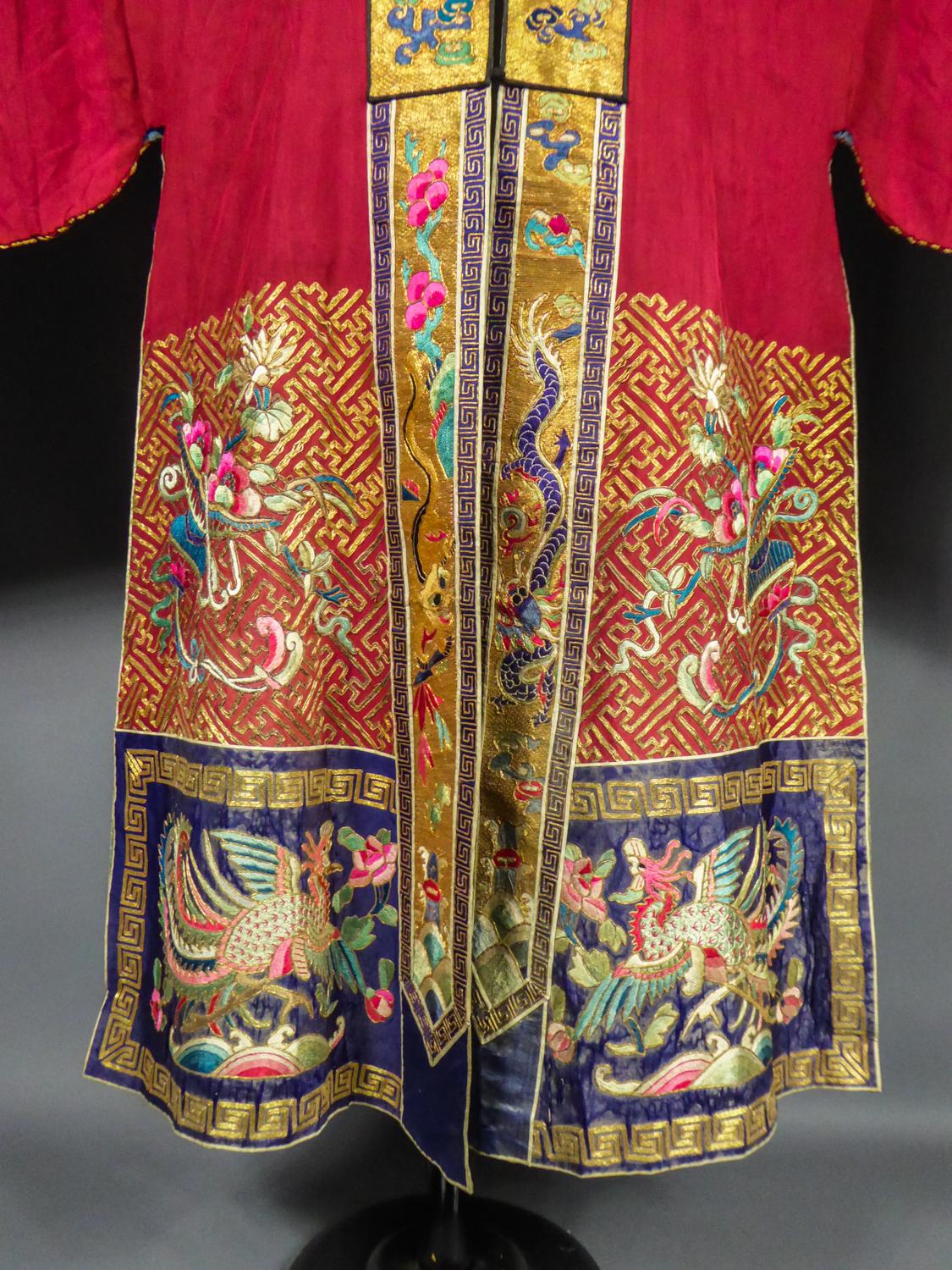 Taoist Chinese Ceremonial Golden Embroidered Coat - China Winter 1874 9
