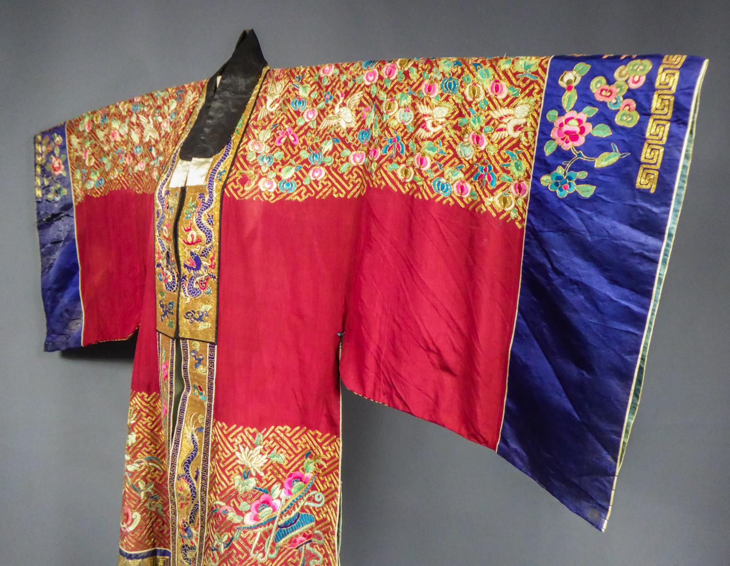 Taoist Chinese Ceremonial Golden Embroidered Coat - China Winter 1874 13