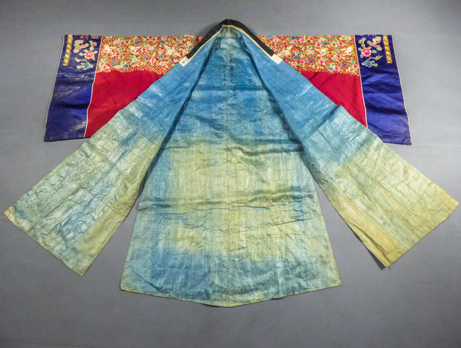 Taoist Chinese Ceremonial Golden Embroidered Coat - China Winter 1874 In Good Condition In Toulon, FR