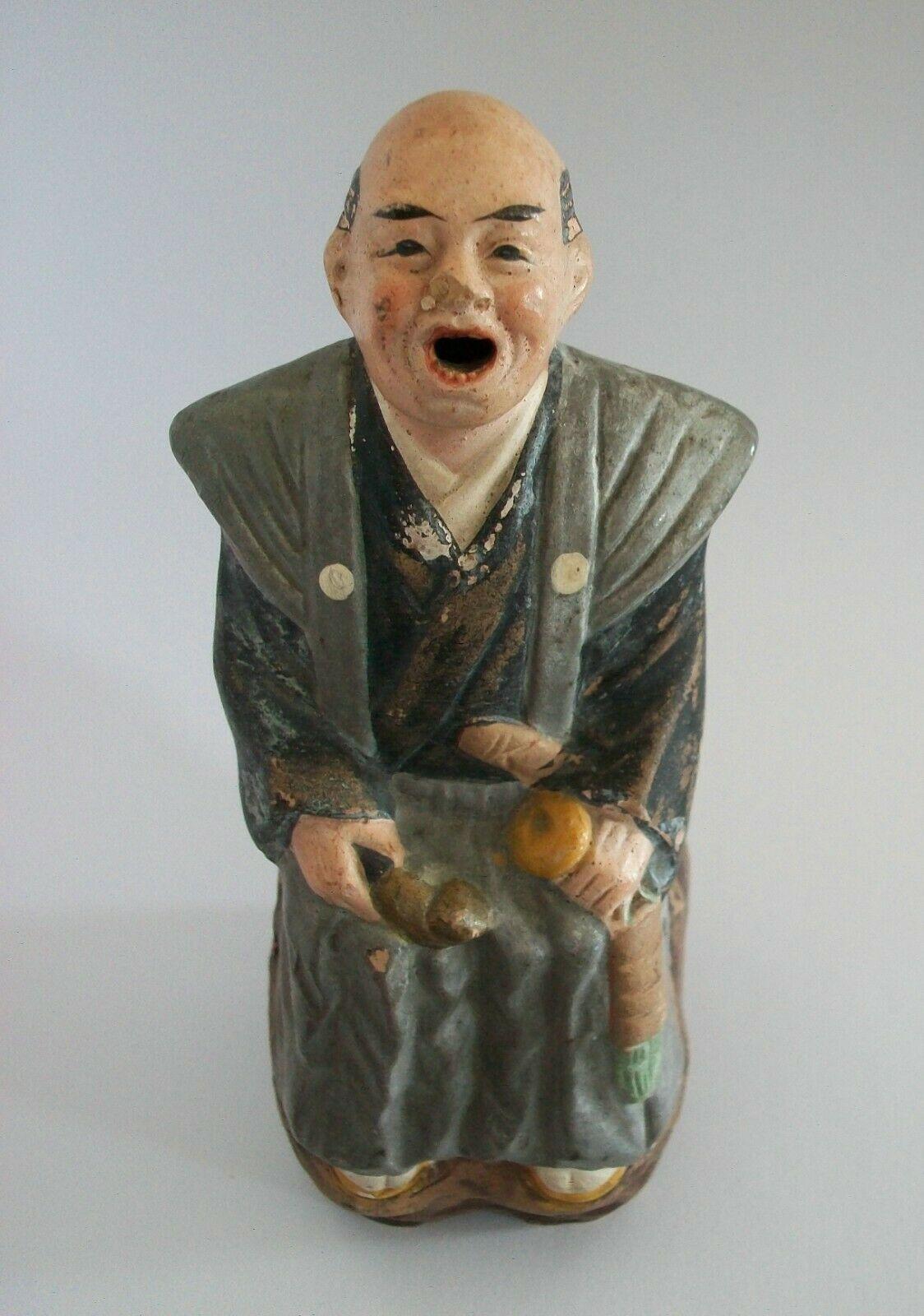 Taoist Yixing Zisha Clay 'Scholar' Figure, Cold Painted, China, 20th Century For Sale 3