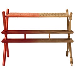 Taola Side Table by Gazzaz Brothers, Solid Oak, Limited Edition, Spain