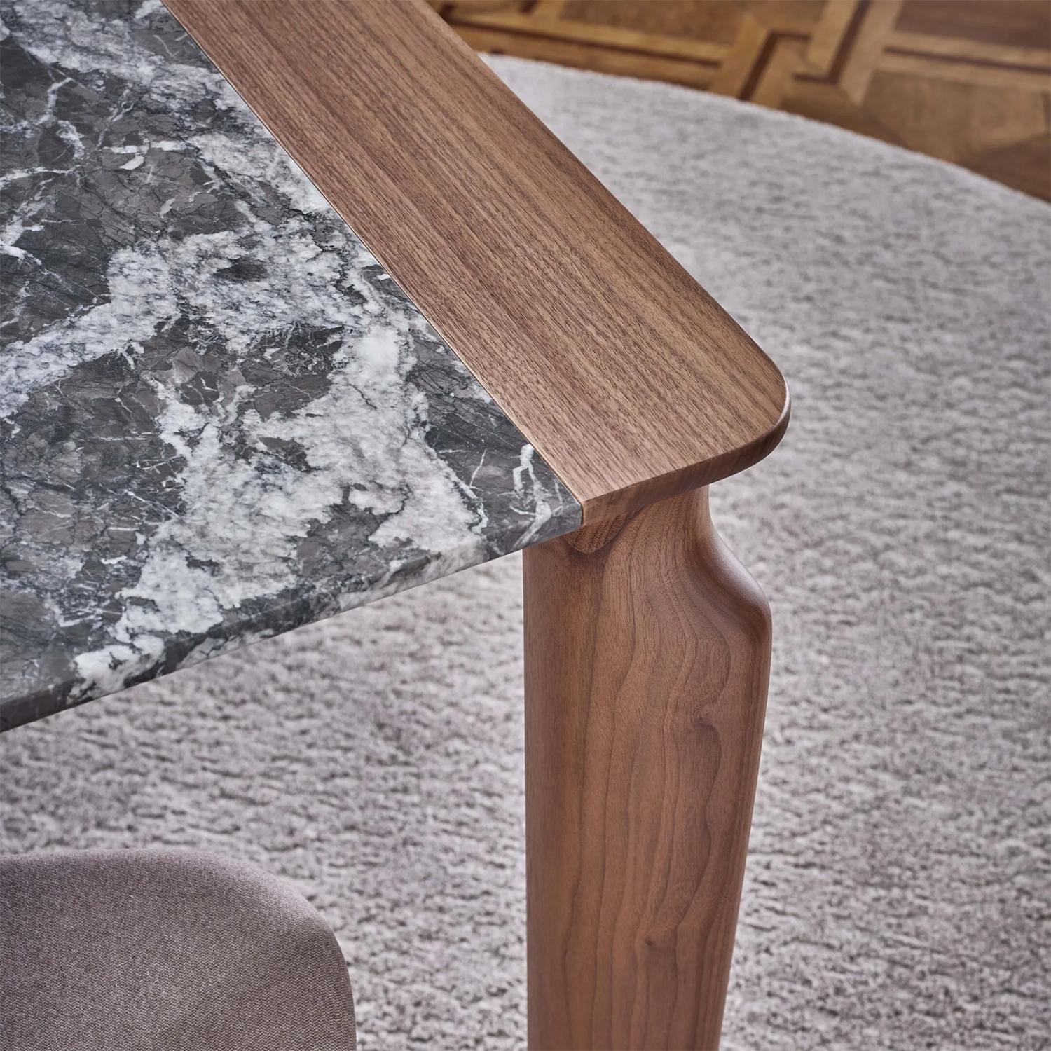 XXIe siècle et contemporain Table de salle à manger en marbre Taorma en vente