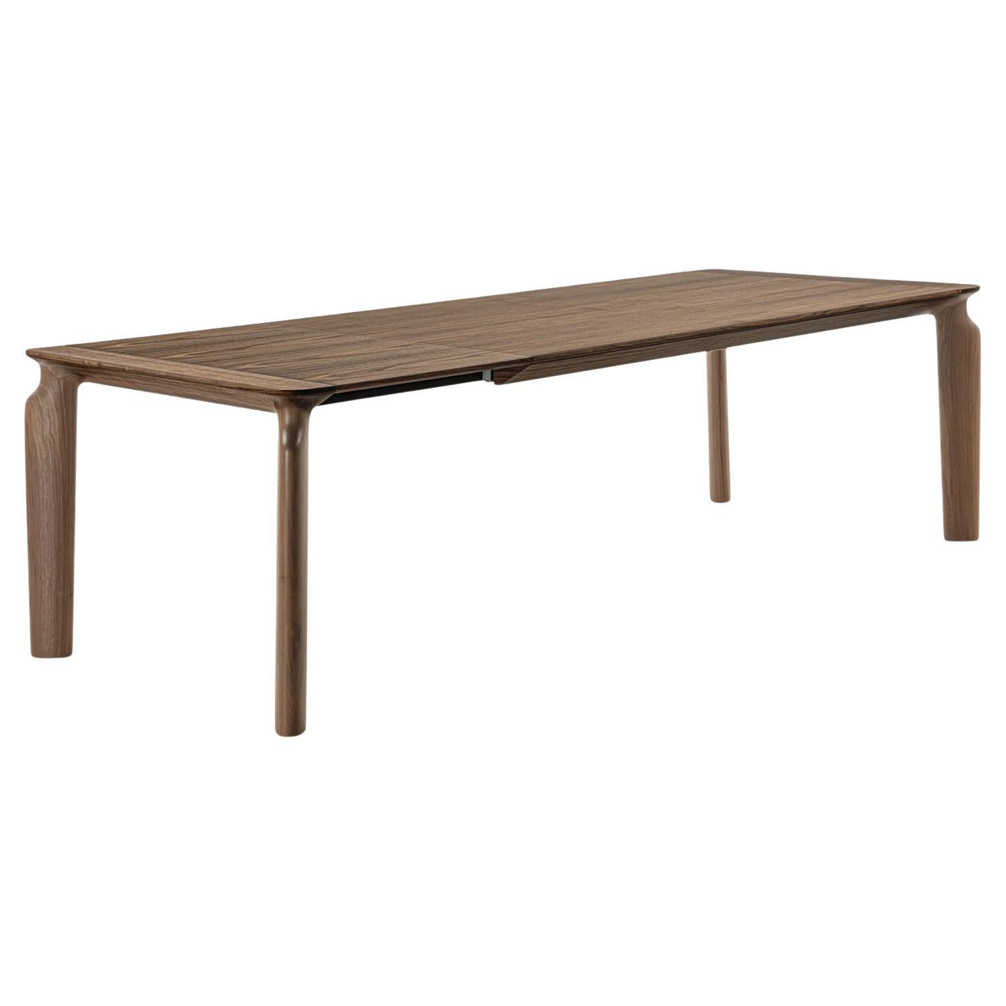 Table de salle à manger en noyer Taorma en vente