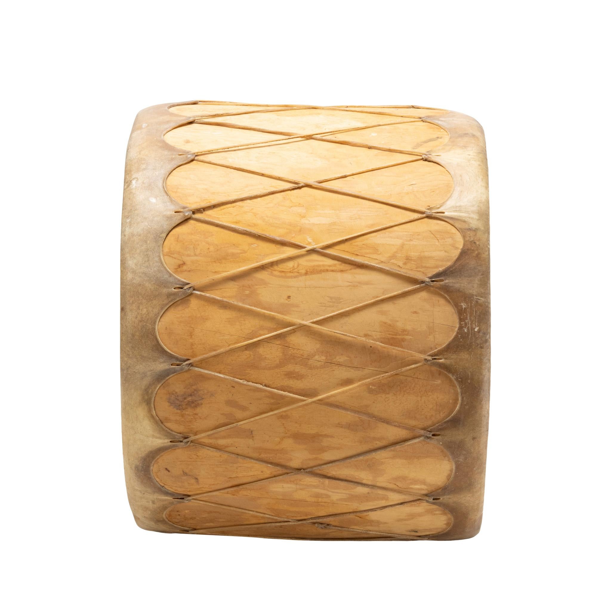 Native American Taos Pueblo Pow Wow Drum with Beaters For Sale