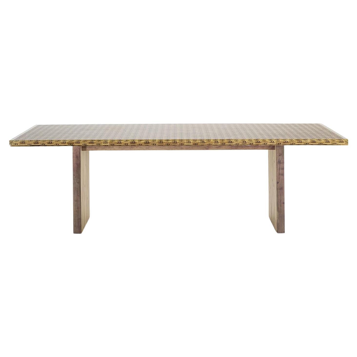Tap Oak Dining Table, Designed by Authentic Design, Made in Italy For Sale