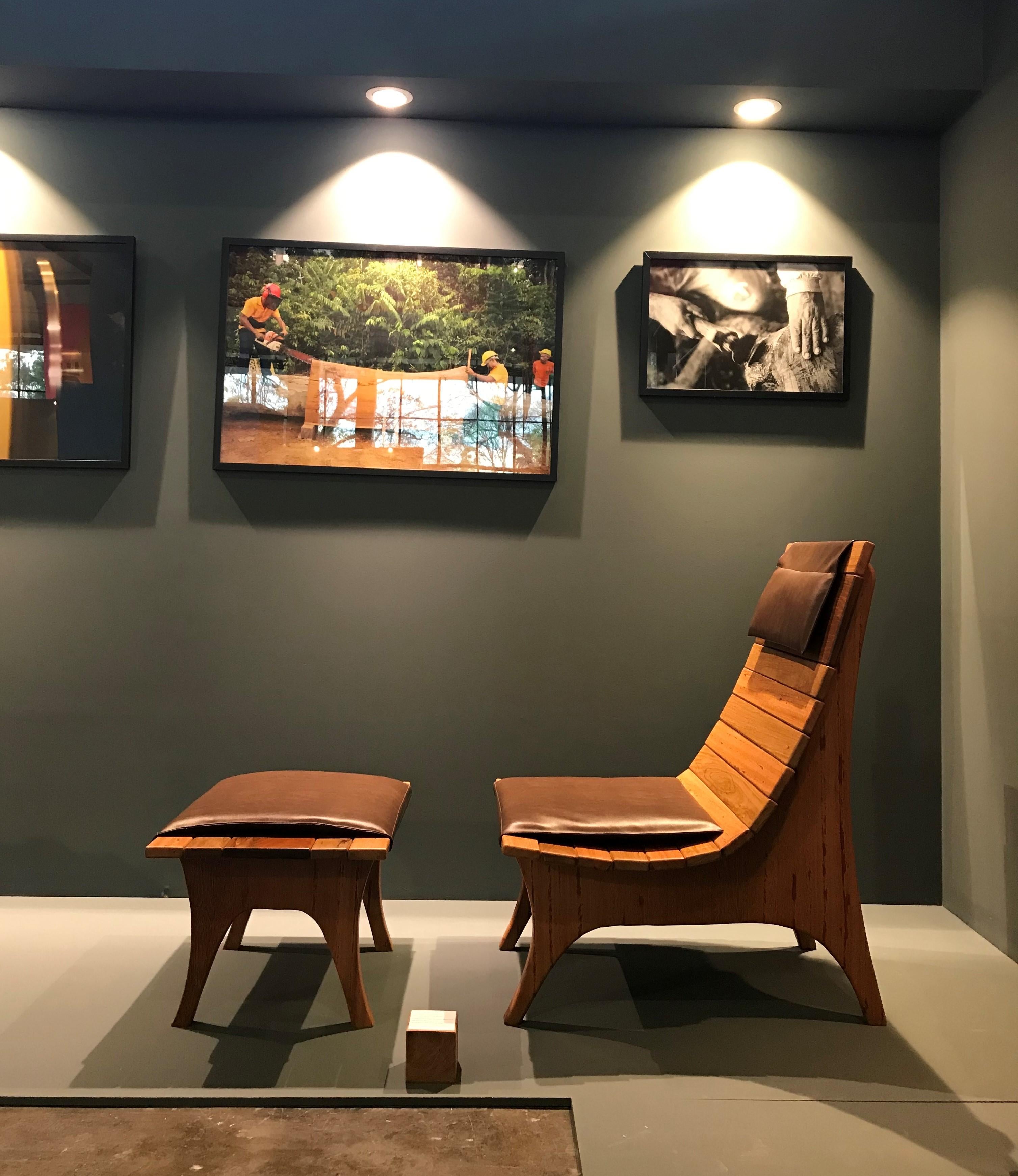Alessandra Delgado created this unique pieces with Amazonian rare woods certified FSC, angelim pedra and muiracatiara. They are made by a local community of Indian descendents who need the wood work as a complementary gain for their living.
The