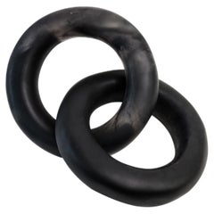 Tapalpa Handmade Black & Clear Resin Chain Sculpture, in Stock