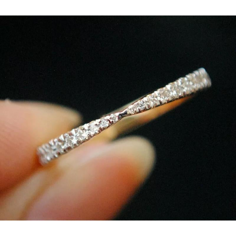 Anneau de mariage minimaliste en or 14k avec diamant et nœud papillon
Léger, il peut être porté tous les jours

Informations complémentaires :
Condit : Nouveau avec étiquettes : Un article neuf, non utilisé et non porté (y compris les articles faits