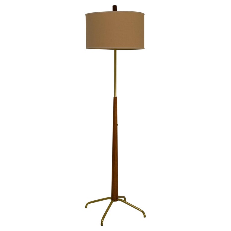Tapered Adjustable Floor Lamp By Gerald, Early American Floor Lamps