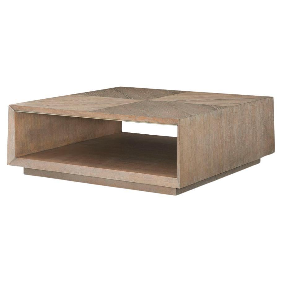 Tapered Ash Modern Coffee Table For Sale