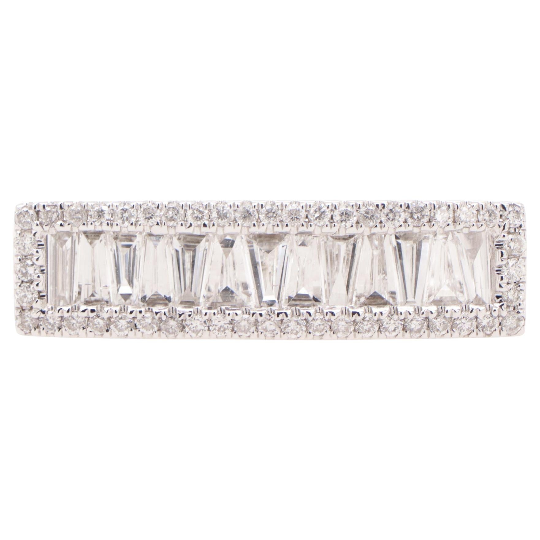 Tapered Baguettes Diamond Cocktail Ring