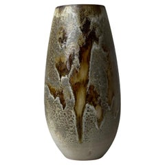 Tapered Brown and Yellow Vase, K H Würtz, Denmark