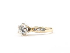Tapered Diamond Ring in 14k Yellow Gold