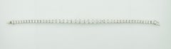 Bracciale Tennis con diamanti affusolati in oro bianco 18k 9,75 carati